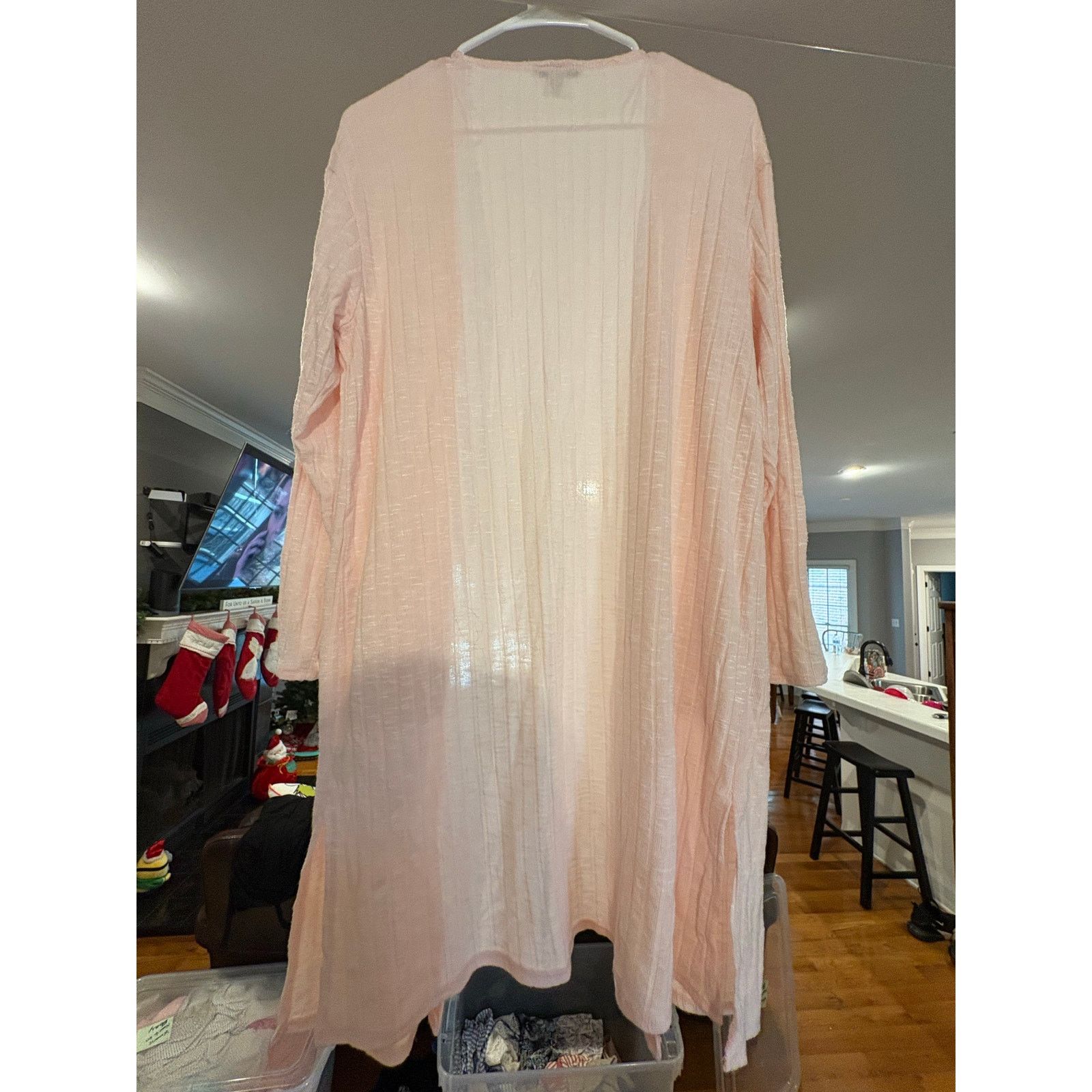 Nine West Nine West Light Pink Ribbed Cardigan Women’s Size Small Size S / US 4 / IT 40 - 4 Thumbnail