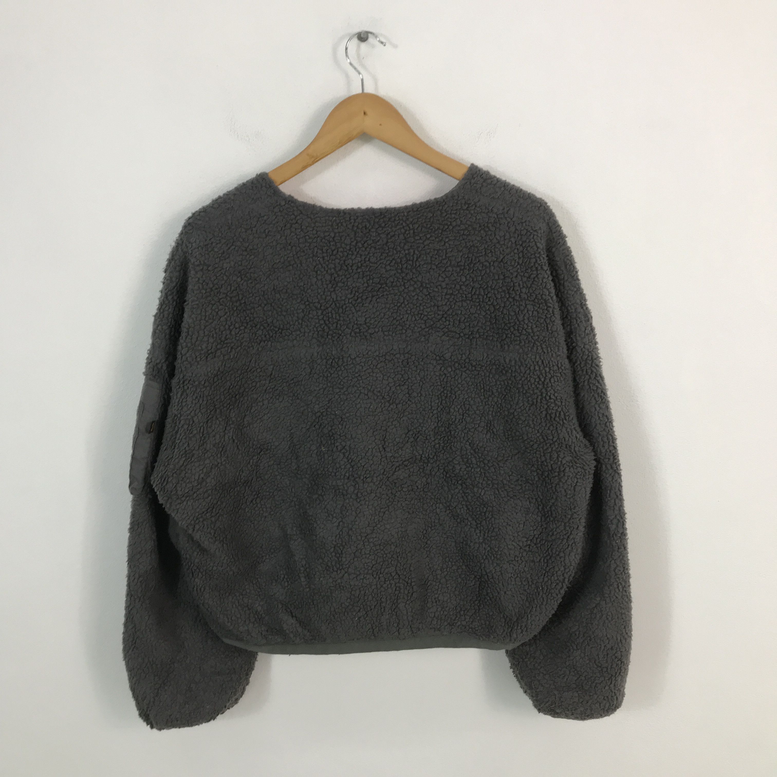 Alpha Industries × Vintage alpha industries Sherpa cardigan button jacket Size US L / EU 52-54 / 3 - 2 Thumbnail