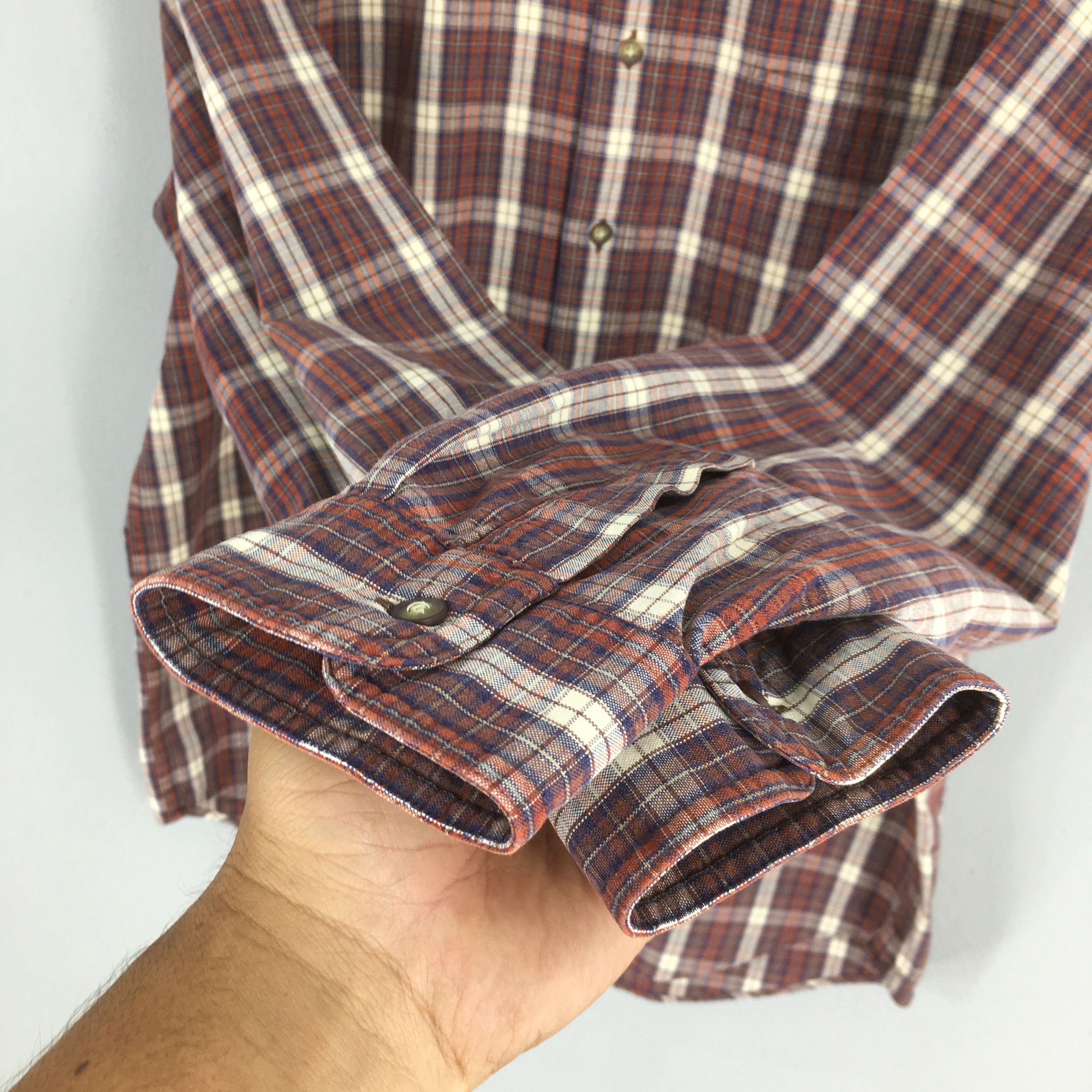 L.L. Bean Vintage LL Bean Flannel Checkered Shirt Medium Size US M / EU 48-50 / 2 - 4 Thumbnail