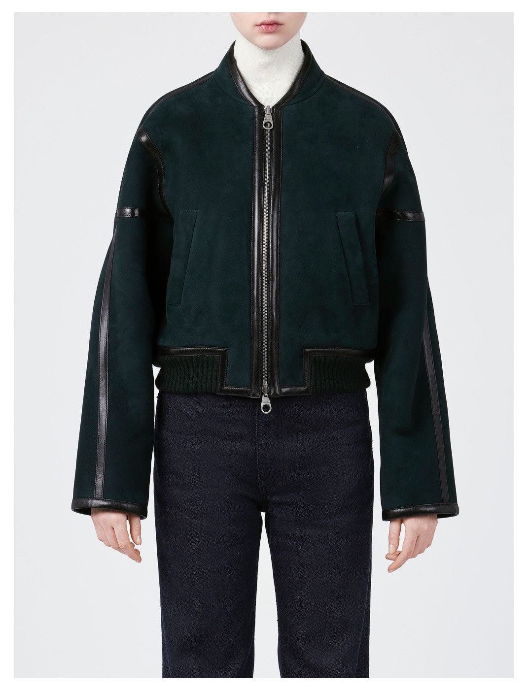 Loro Piana o1srvl11e0126 FAO5371 Velour Shearling Bomber Jacket Green Size XL / US 12-14 / IT 48-50 - 1 Thumbnail