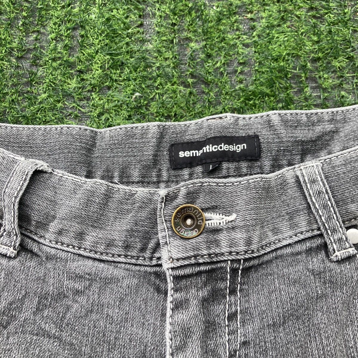 semanticdesign SEMANTIC DESIGN FLARED DISTRESSED JEANS Size US 32 / EU 48 - 7 Thumbnail