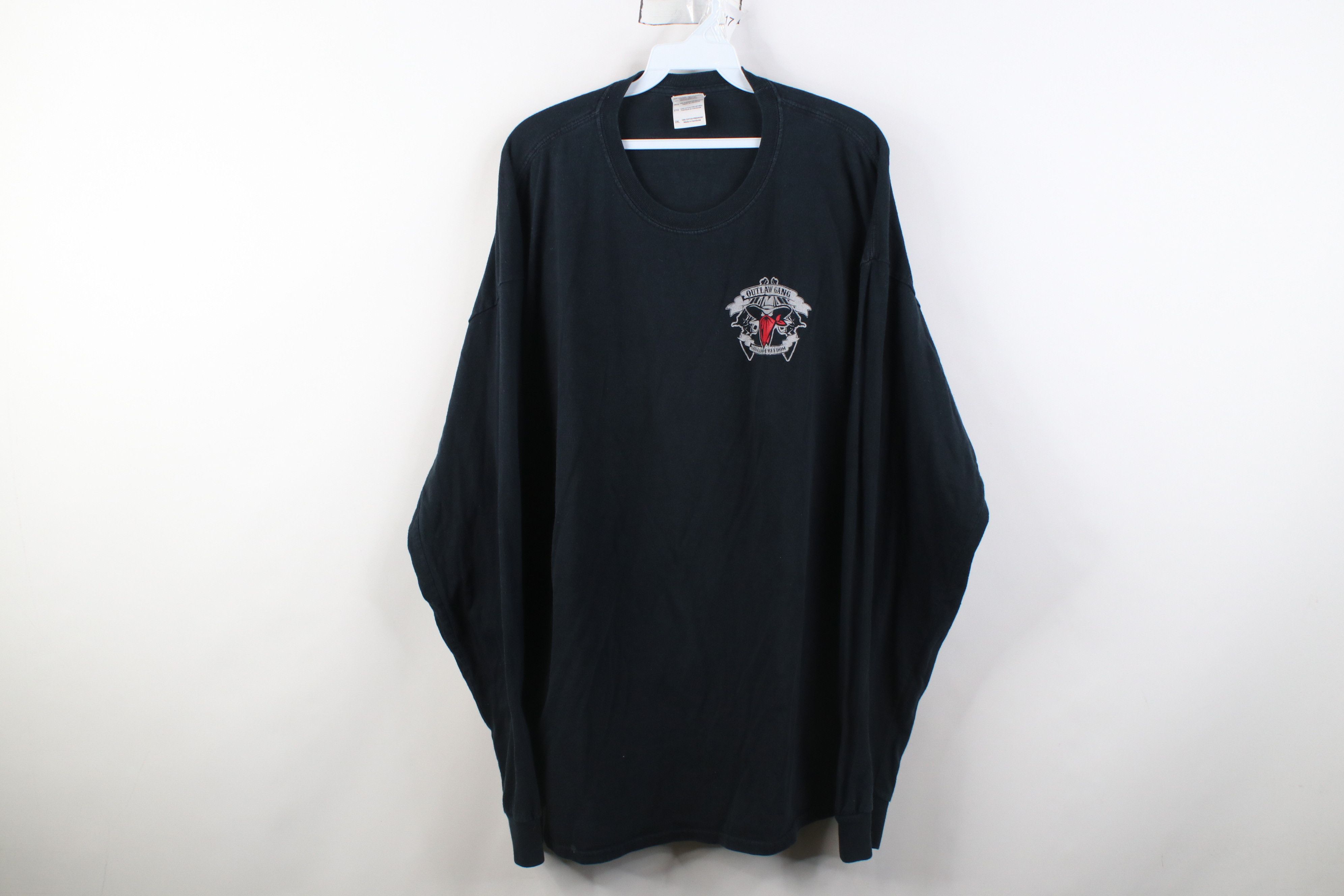 Vintage Vintage Y2K Outlaw Gang God Guns Freedom Long Sleeve T-Shirt Size US XXL / EU 58 / 5 - 1 Thumbnail