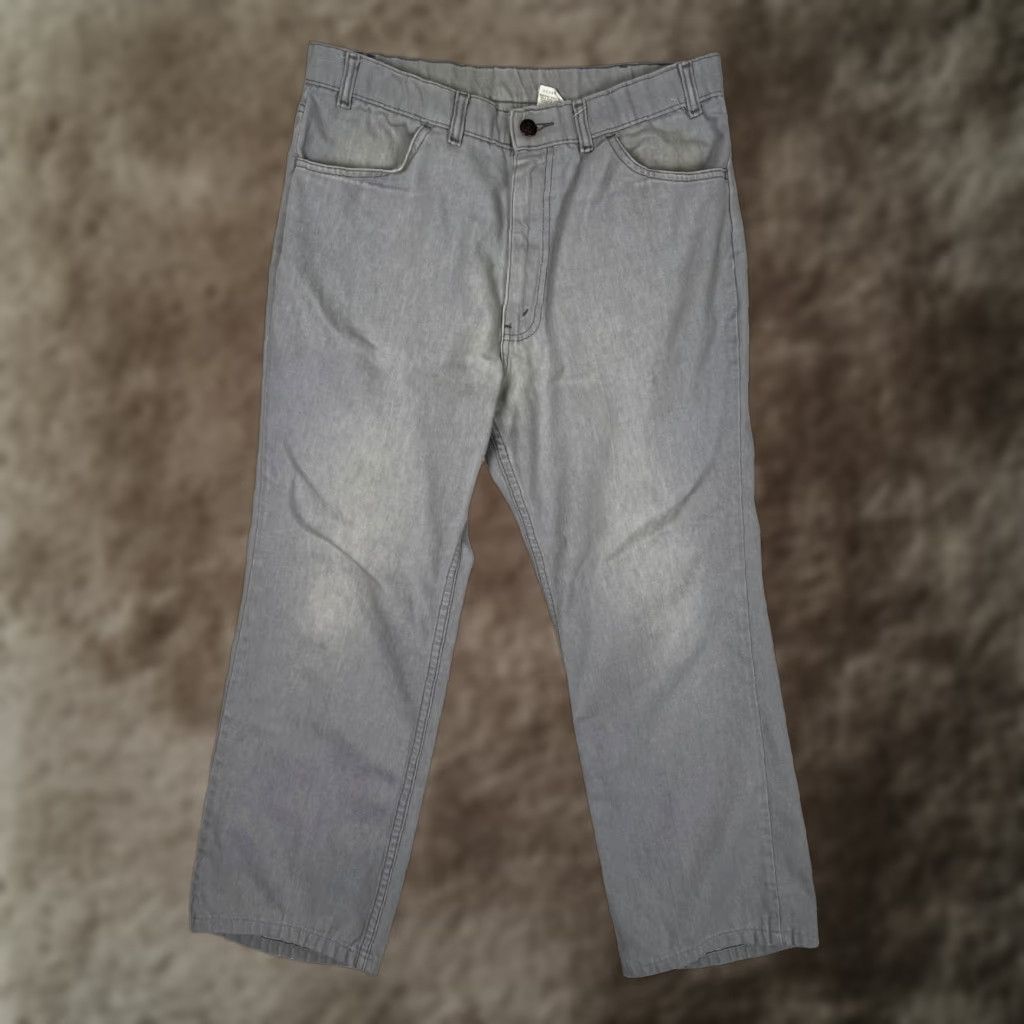 Levi's VINTAGE Levi's Jeans Mens 32x28 Gray Straight With a Skosh More Room 5-Pocket Denim Size US 32 / EU 48 - 1 Thumbnail