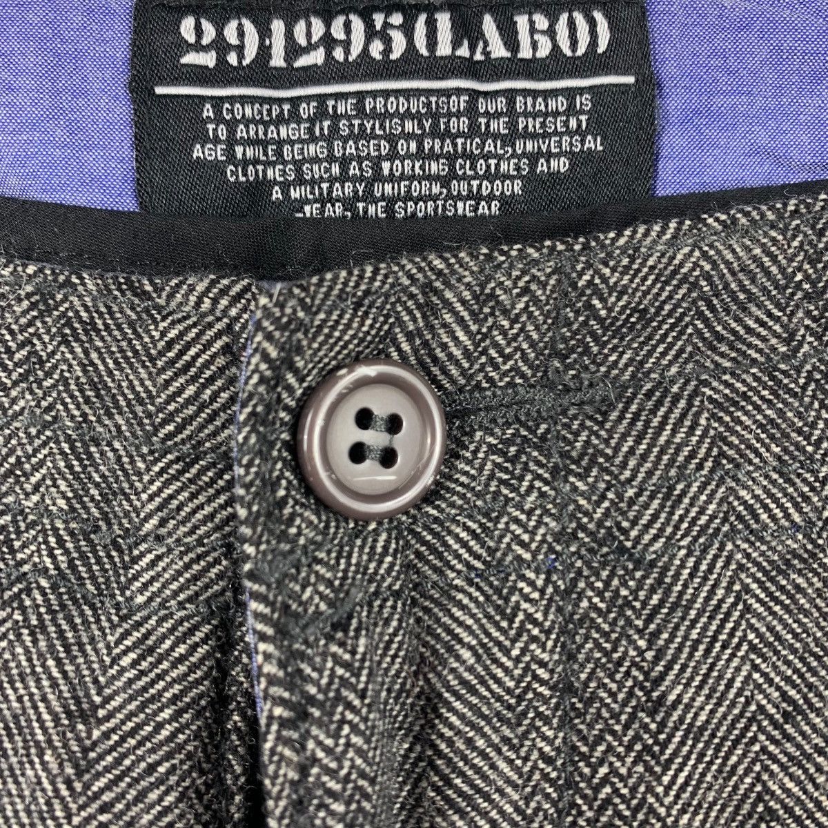Japanese Brand 291295(labo) Herringbone Cargo pants Size US 32 / EU 48 - 5 Thumbnail
