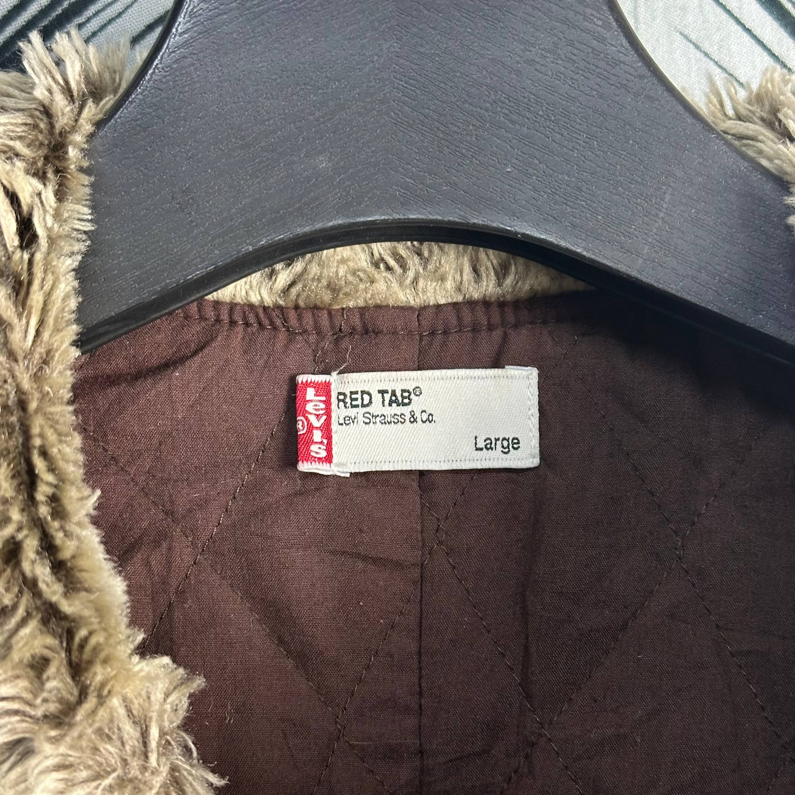 Levi's Rare Vintage Levi's Red Tab Boa Fur Collar Coverall Jacket Size US L / EU 52-54 / 3 - 11 Thumbnail