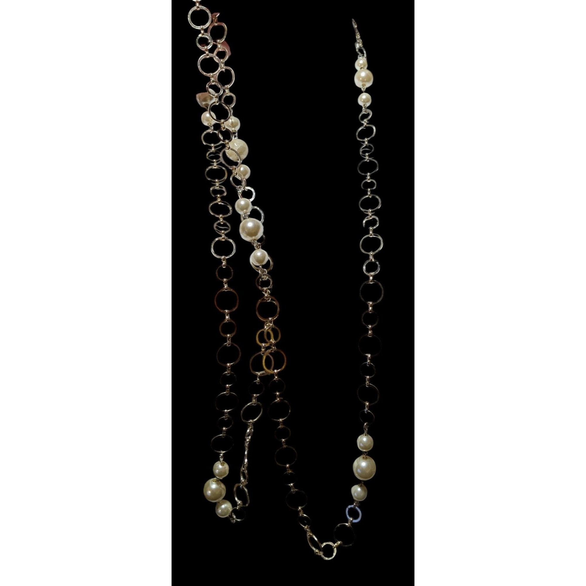 Other Y2K Loop Chain Pearl Beaded Opera Necklace Size ONE SIZE - 3 Thumbnail
