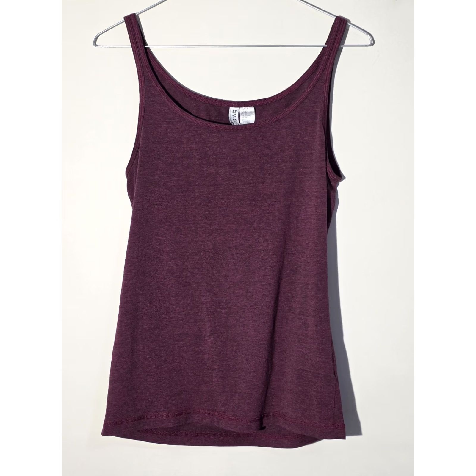 Old Navy H&M DIVIDED Jersey vest top - Plum - Ladies | H&M MEDIUM Tank Top Women Ribbed Sleeveless Size M / US 6-8 / IT 42-44 - 6 Thumbnail