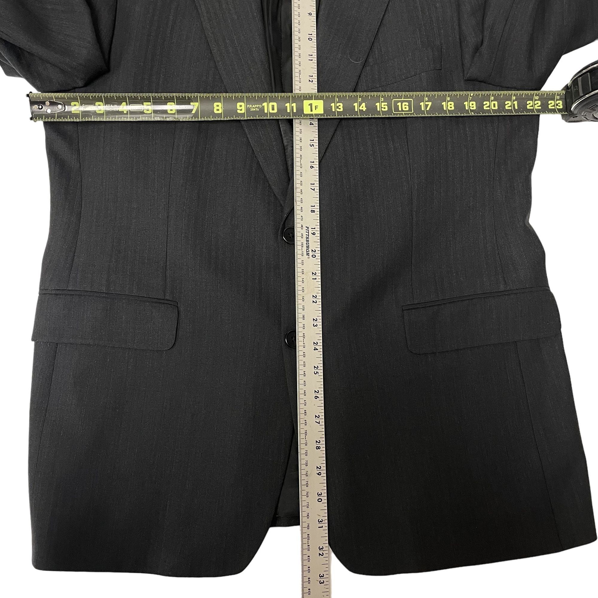 Brooks Brothers Brooks Brothers 346 Black HERRINGBONE Stretch Sport Coat Size 42R - 5 Thumbnail