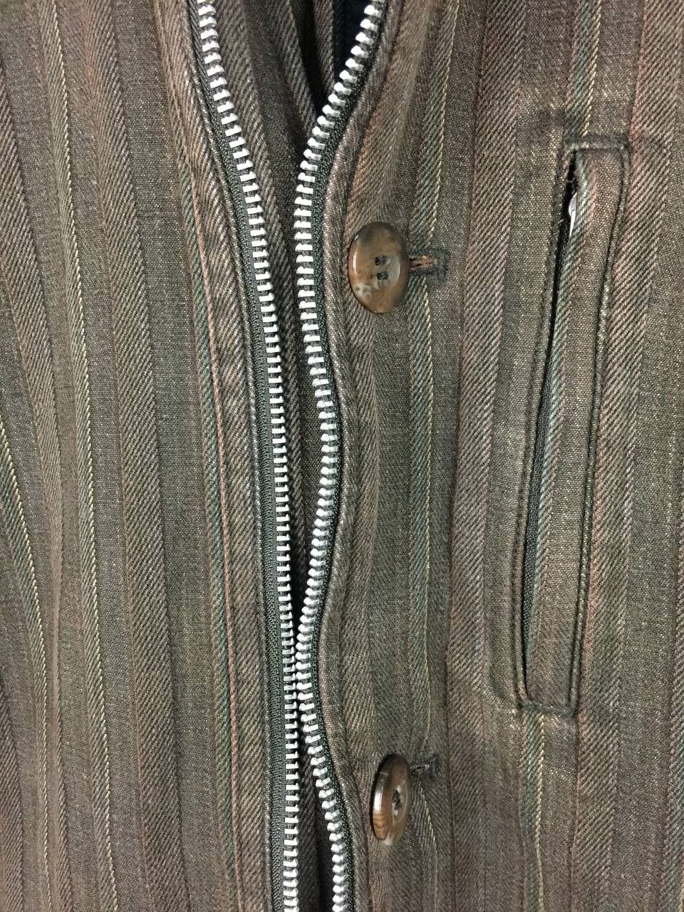 Japanese Brand Vtg Louis Chavlon Brown Hickory Stripe Chore Jacket Size US M / EU 48-50 / 2 - 4 Thumbnail