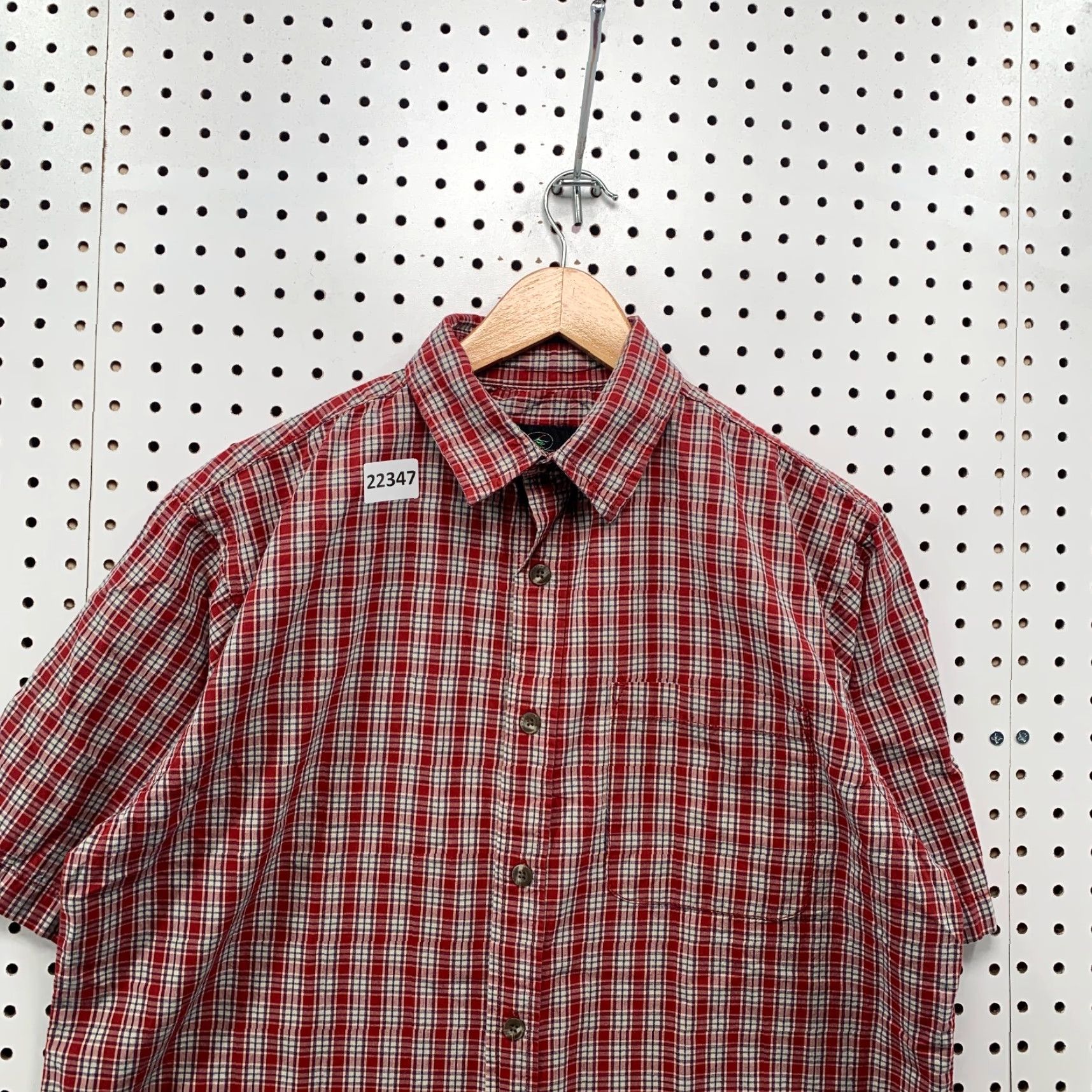 Vintage RedHead Shirt Mens Medium Red White Check Plaid Button Pocket Short Sleeve 23x29 Size US M / EU 48-50 / 2 - 5 Thumbnail