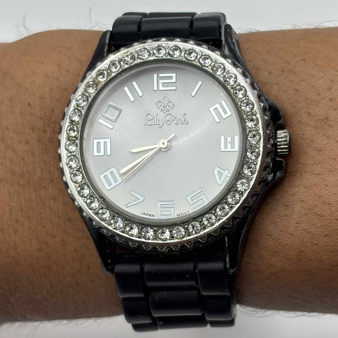 Other Black & Silver Lily Pink Men's Watch Size ONE SIZE - 1 Thumbnail