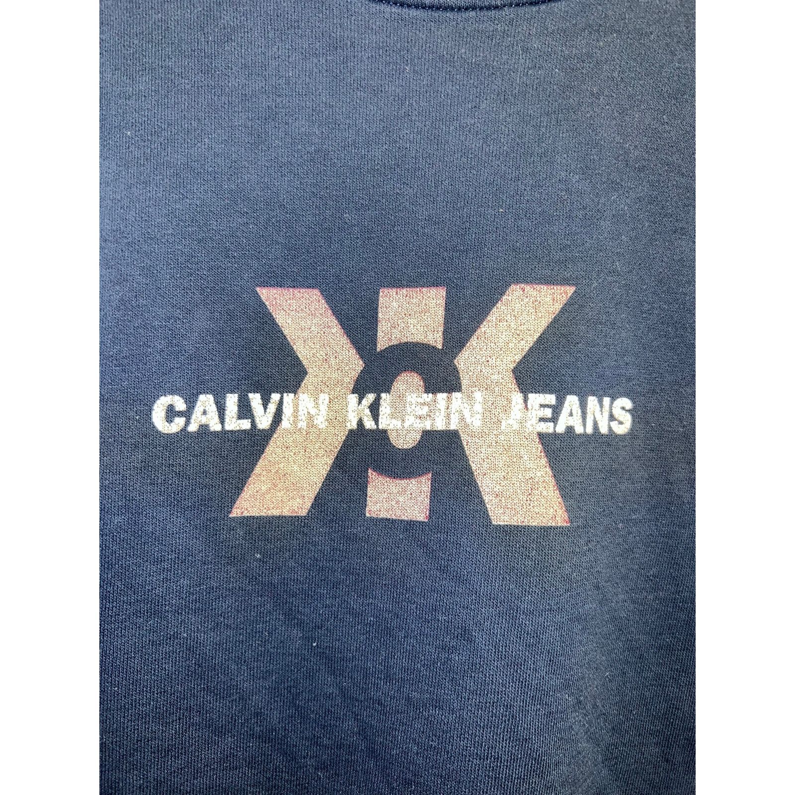 Vintage Vintage Calvin Klein Jeans Sweatshirt Faded Distressed 90s L Size US L / EU 52-54 / 3 - 3 Thumbnail