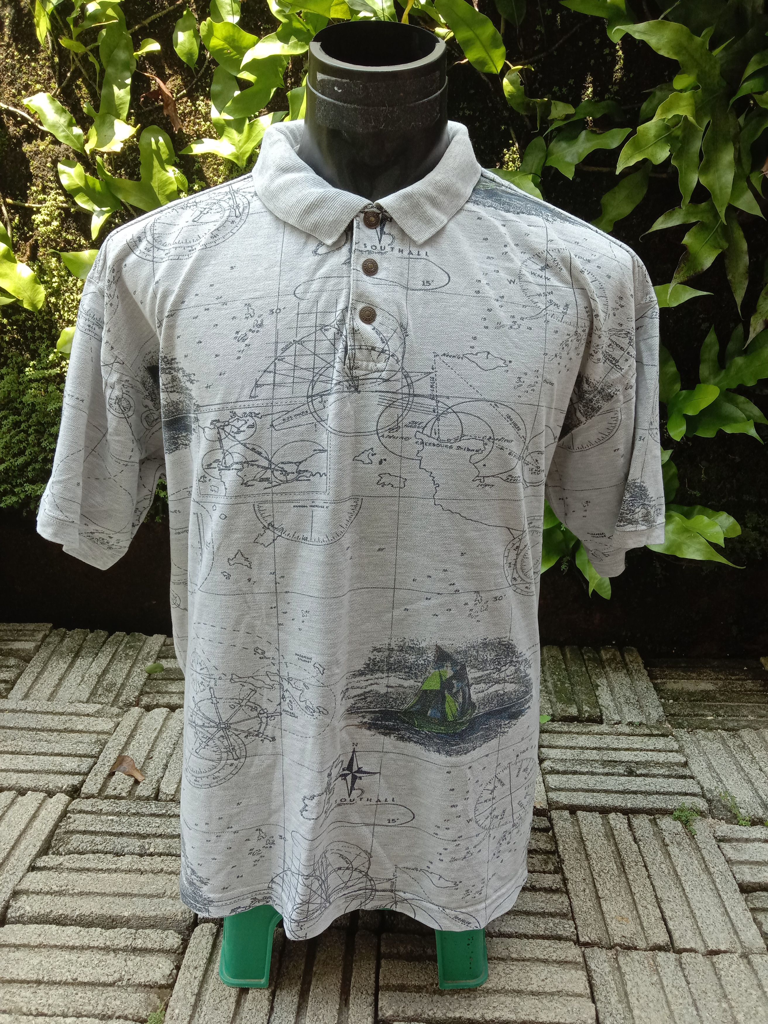 Vintage regatta compass polo shirt