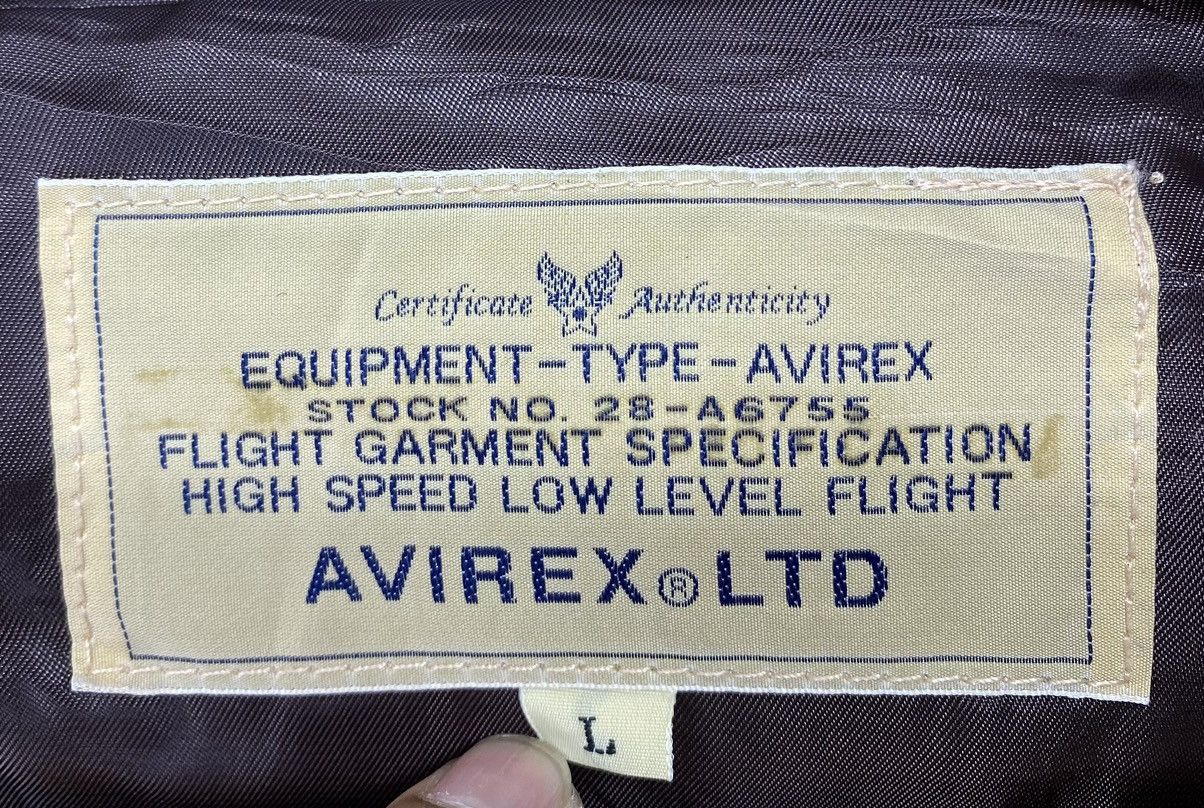 Avirex Vintage Avirex Flight Garment Leather Down Jacket Size US L / EU 52-54 / 3 - 9 Thumbnail