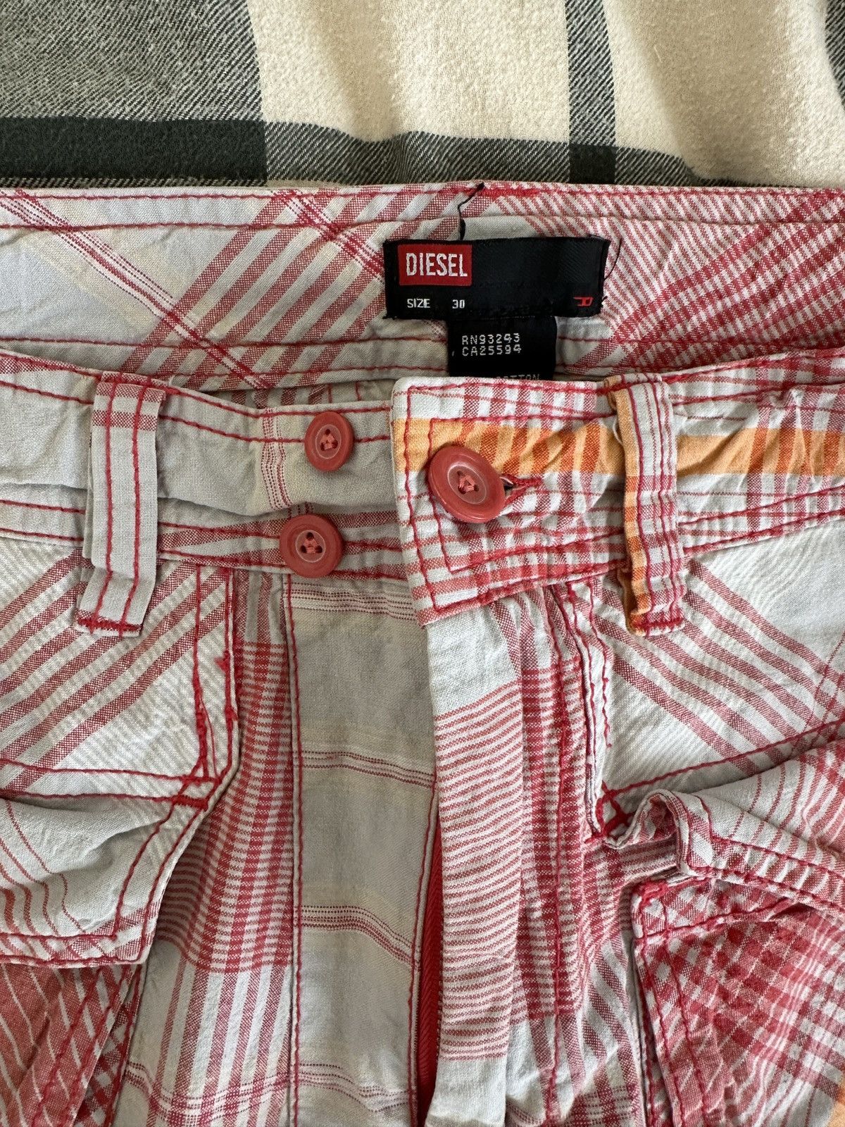 Diesel × Vintage Diesel Plaid Pants Size US 30 / EU 46 - 2 Thumbnail
