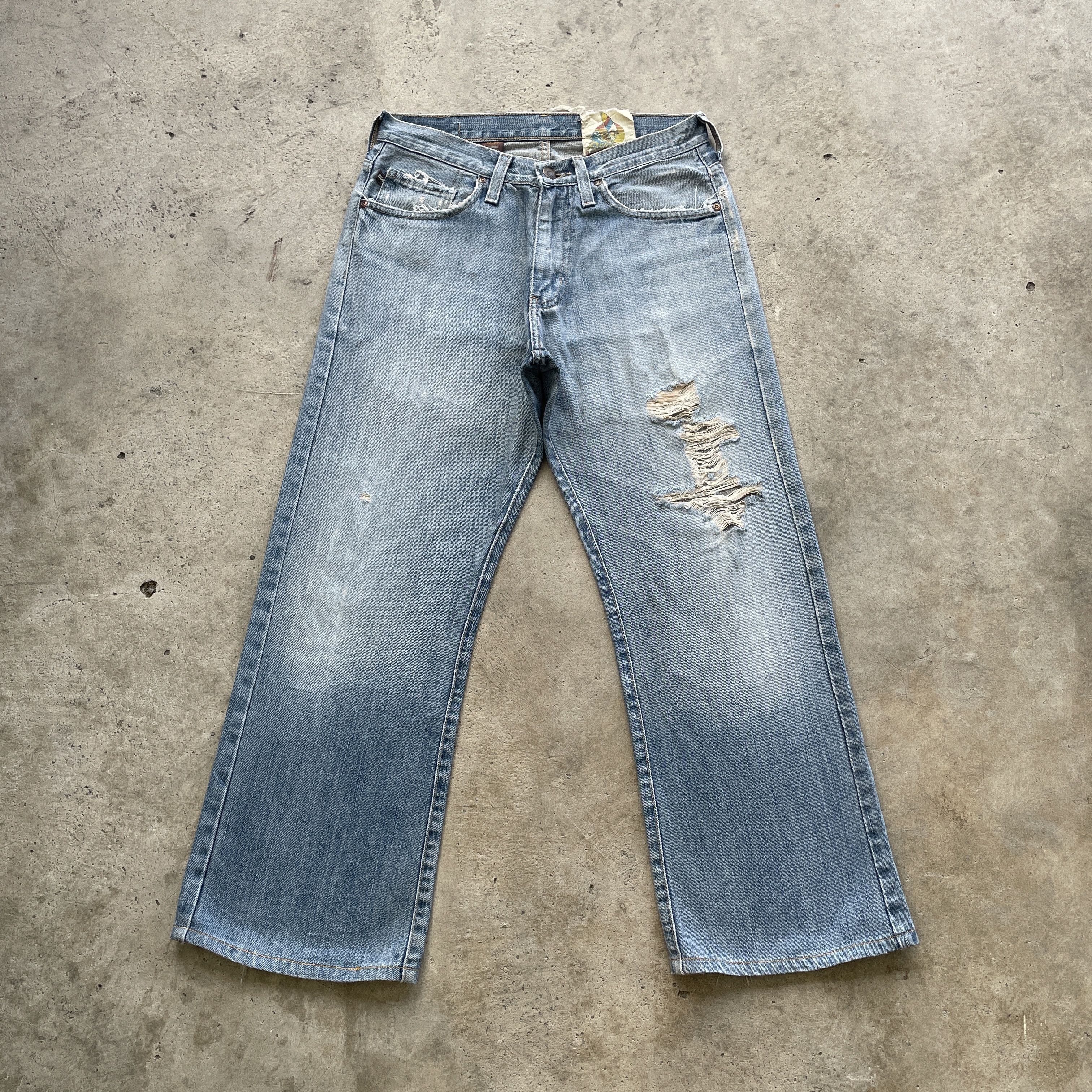 Vintage VINTAGE CALIFORNIA BOOTCUT FADED DISTRESSED JEANS PANTS W29 Size US 29 - 2 Thumbnail