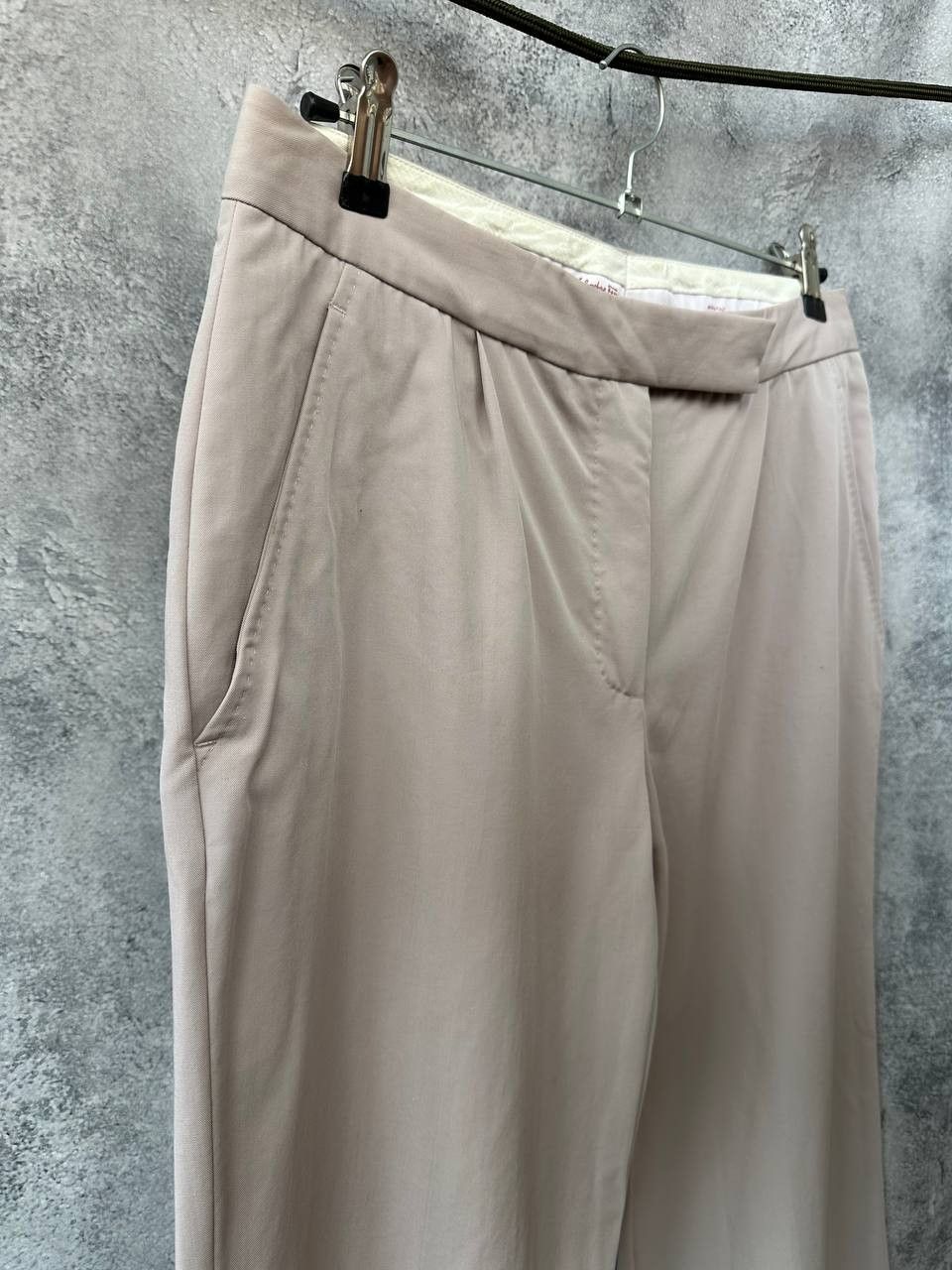 Salvatore Ferragamo RRP 800€ Salvatore Ferragamo Wool Tailored Trousers Taupe Size 28" / US 6 / IT 42 - 5 Thumbnail