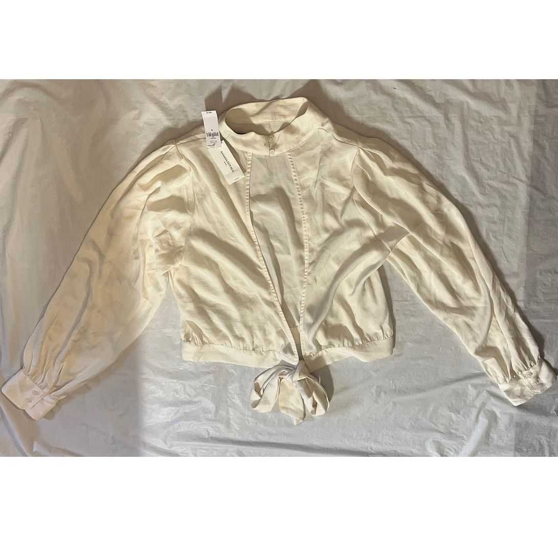 Banana Republic Banana Republic Mock Neck Open Back Top Blouse Size: M Size M / US 6-8 / IT 42-44 - 2 Thumbnail