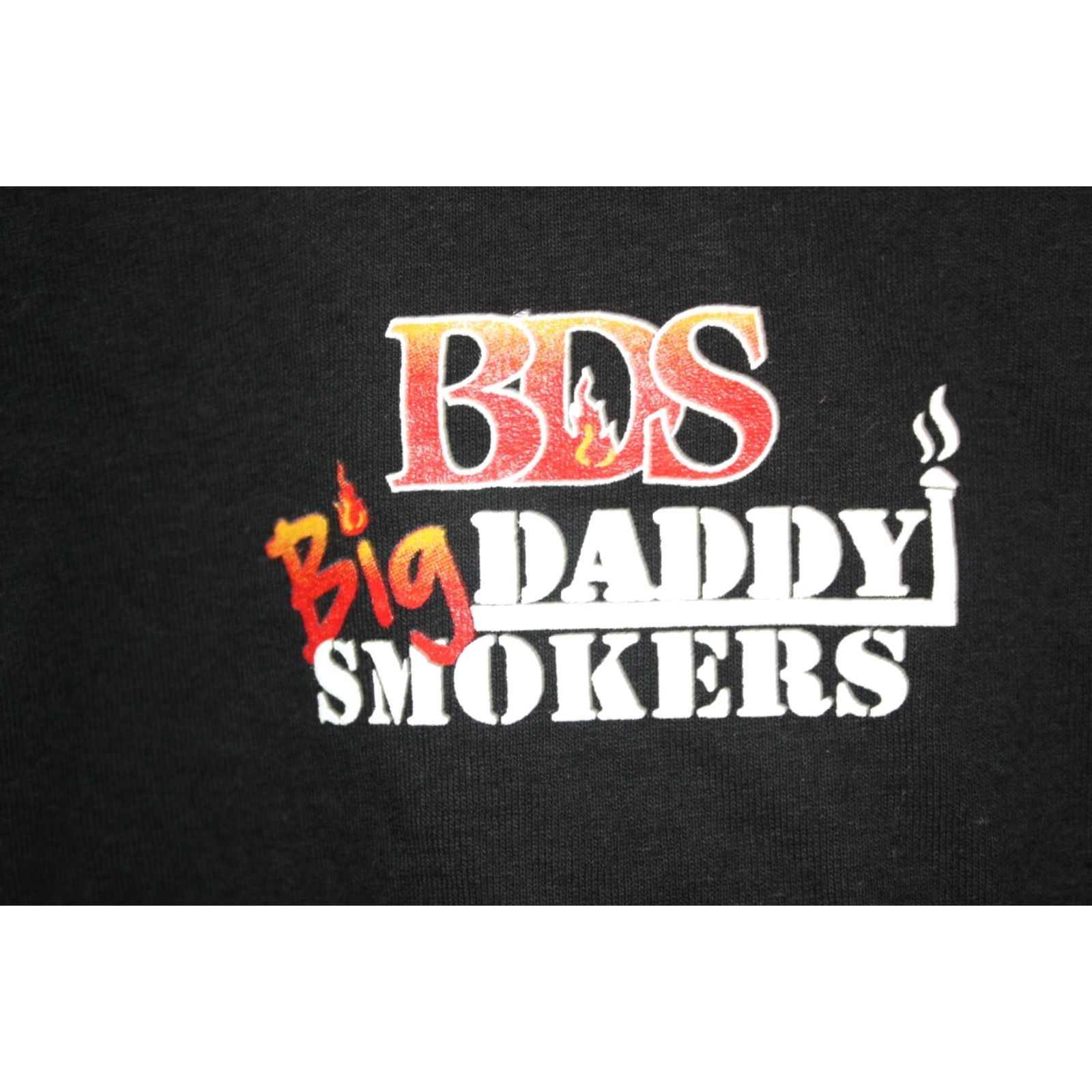 Vintage BDS Big Daddy Smokers Where the Heat Hits The Meat Black T-shirt 2XL Mens Short Sleeve Crew Neck Regular Cotton 100% Solid Double-Sided Size US XXL / EU 58 / 5 - 2 Thumbnail