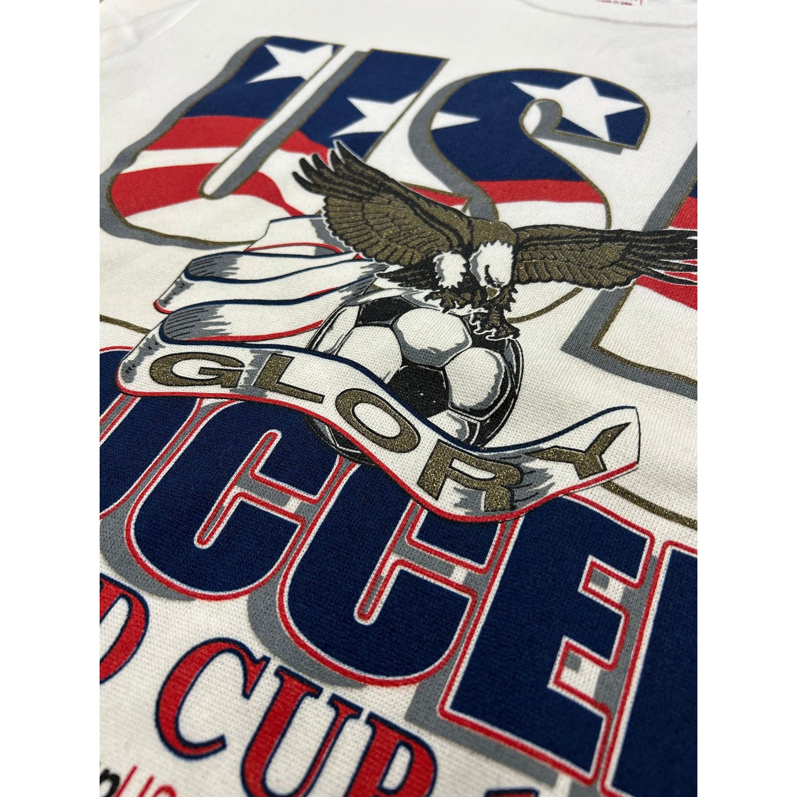 Vintage 1994 Vintage Team USA World Cup Soccer Crewneck Size US L / EU 52-54 / 3 - 3 Thumbnail