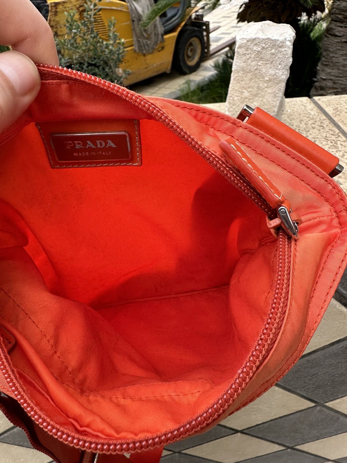 Prada Prada Nylon Bag Peach Size ONE SIZE - 14 Thumbnail