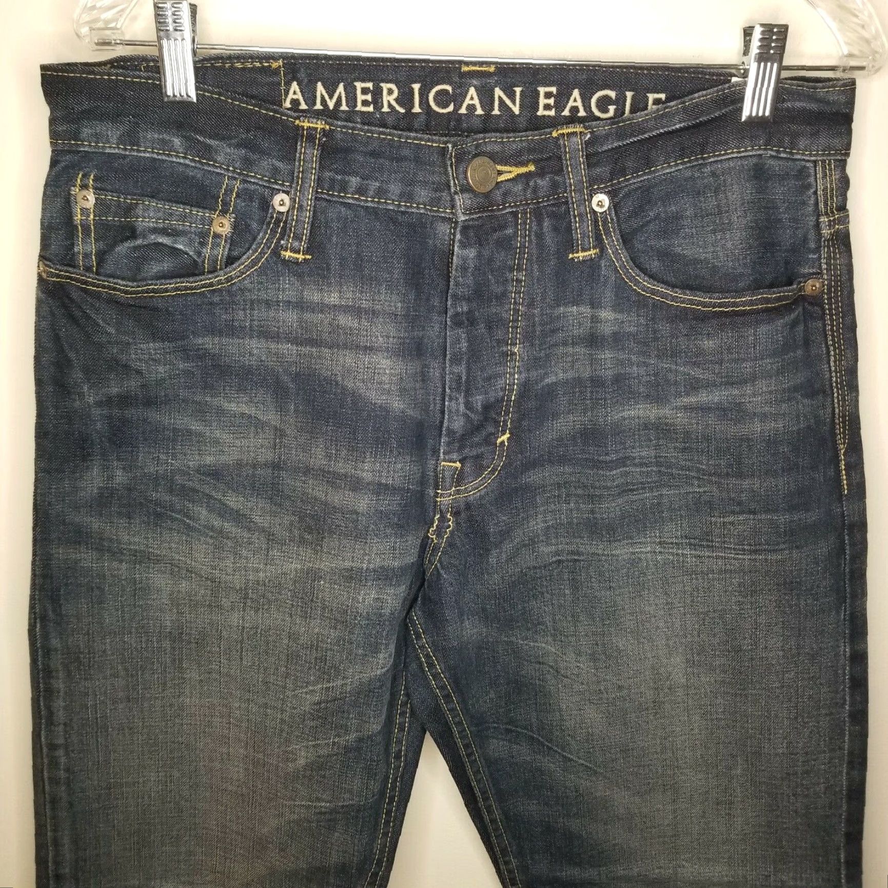 American Eagle Outfitters American Eagle Outfitters Jeans Adult 30x30 Blue Relaxed Straight Mens Size US 30 / EU 46 - 2 Thumbnail