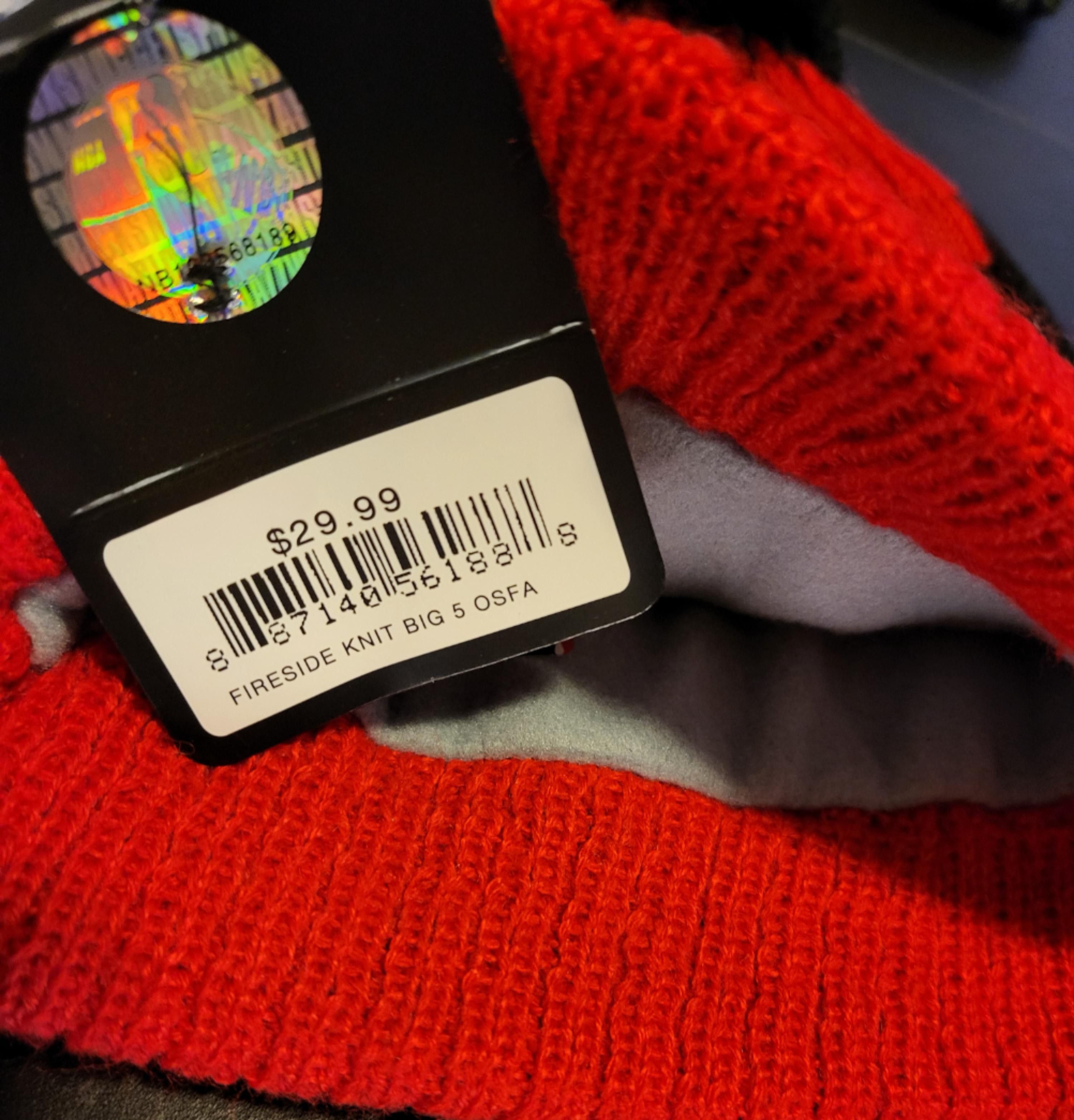 NBA NWT Chicago Bulls Waffle Knit Sports Beanie Fleece Lined Size ONE SIZE - 3 Thumbnail