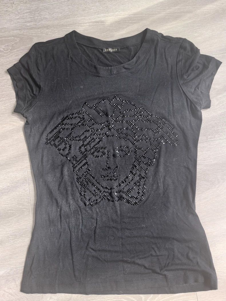 Versace Versace Round neck short-sleeved T-shirt Size M / US 6-8 / IT 42-44 - 1 Thumbnail