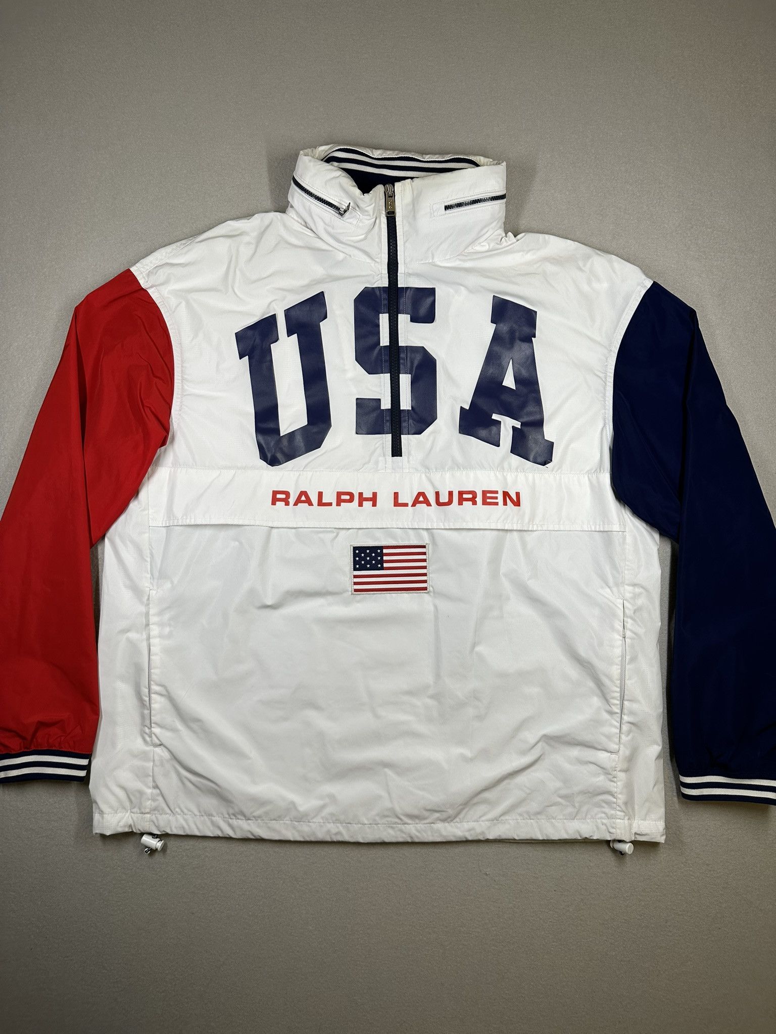 Polo Ralph Lauren Ralph Lauren USA Olympic Team Anorak Jacket White Red Blue Size US M / EU 48-50 / 2 - 13 Thumbnail