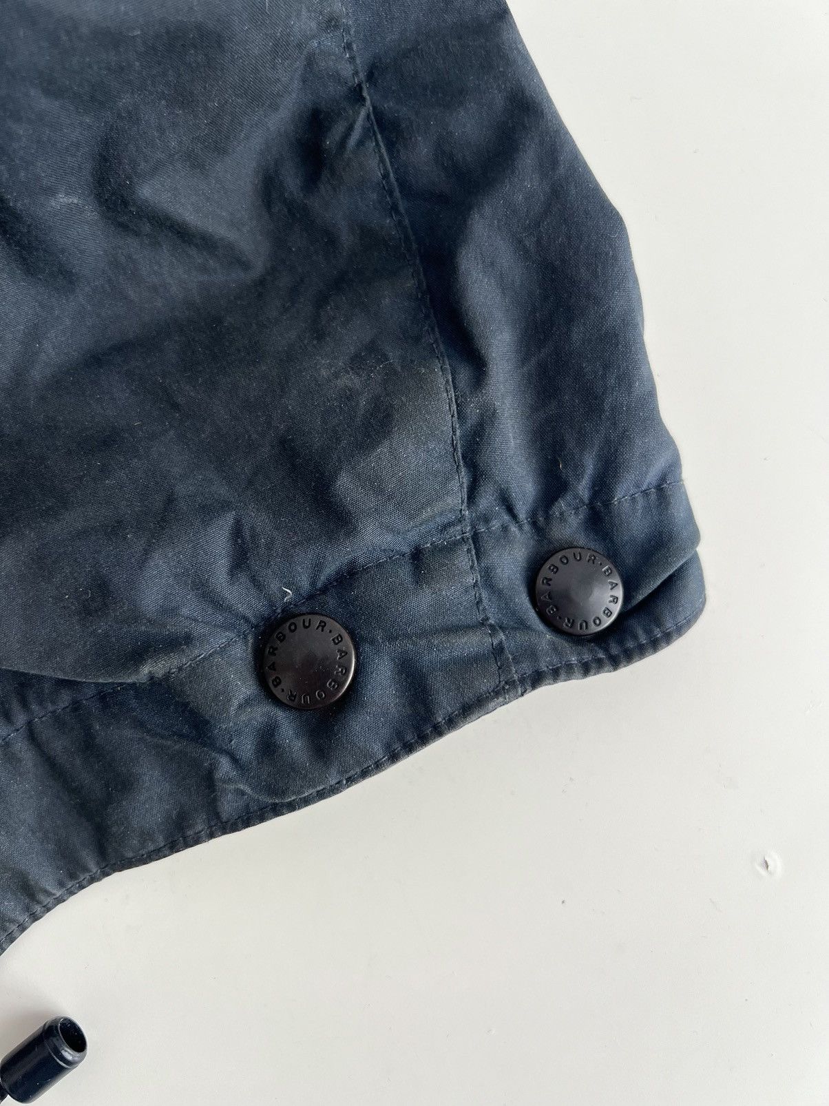 Barbour Vintage 1980s Barbour Waxed Hood Navy Blue Size ONE SIZE - 2 Thumbnail