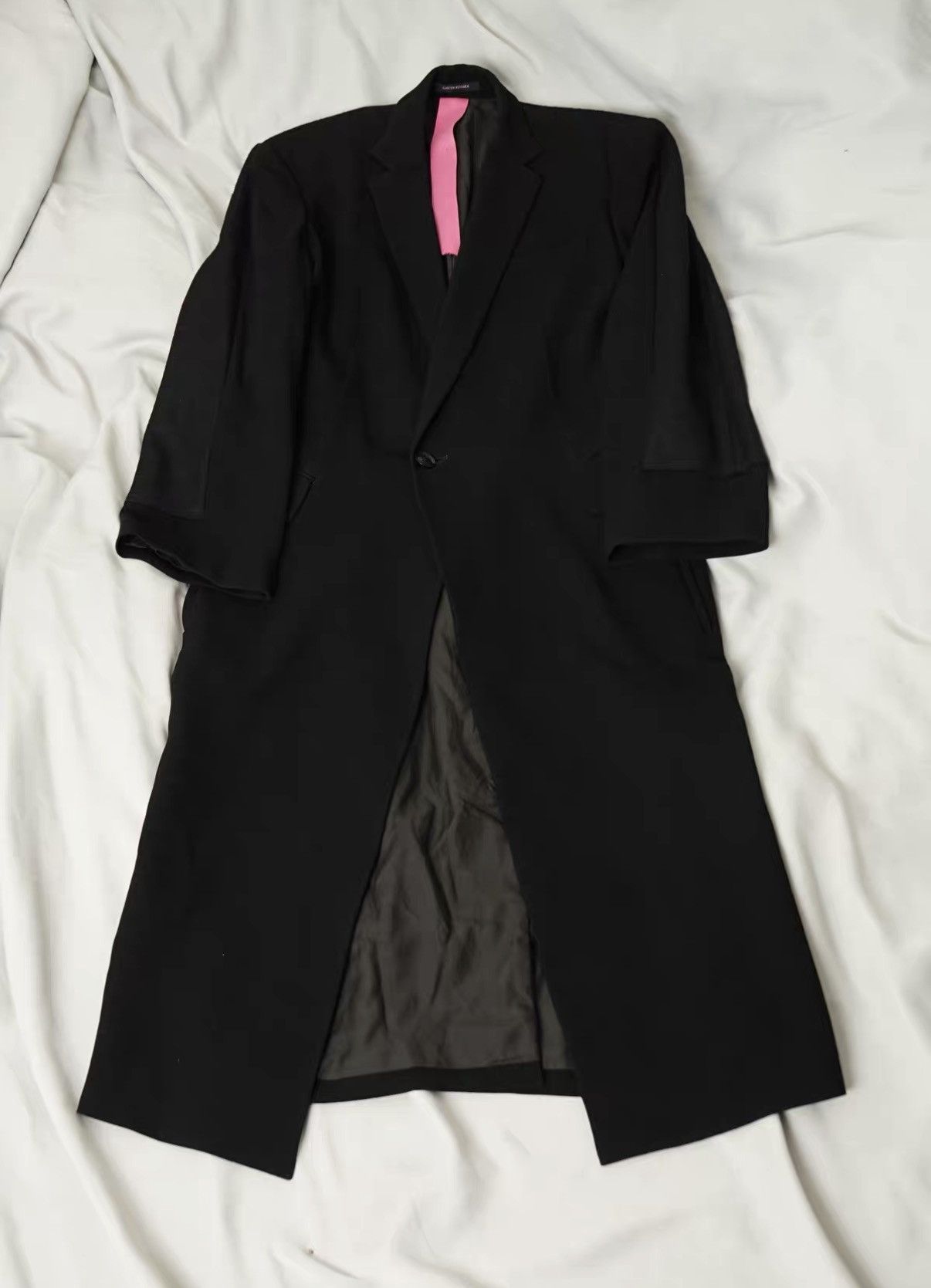 Yohji Yamamoto Yohji Yamamoto Y's Paneled Chester Wool Coat Size US S / EU 44-46 / 1 - 1 Thumbnail