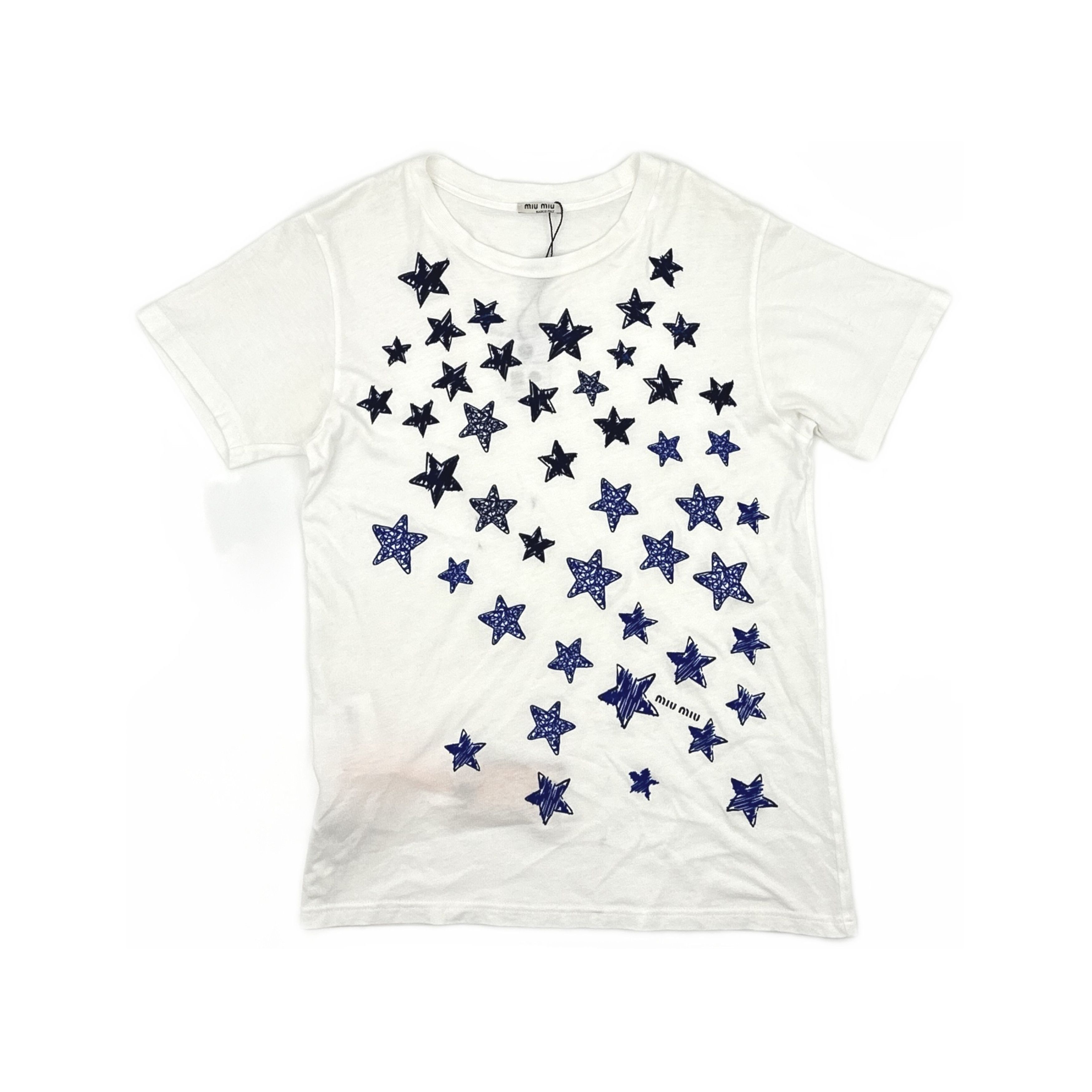 Miu Miu Miu Miu Star Print T-Shirt Size S Size S / US 4 / IT 40 - 1 Thumbnail