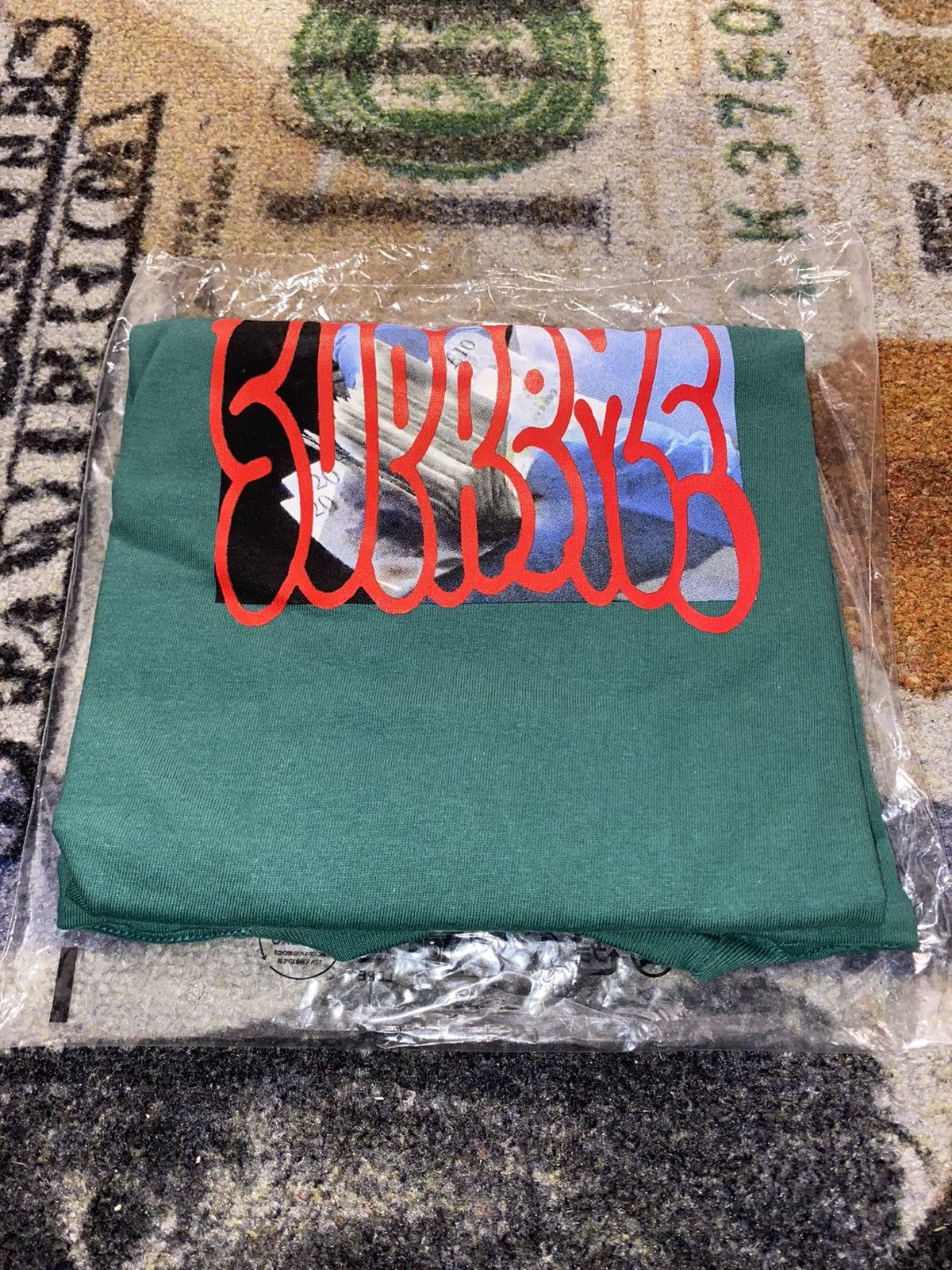 image of Supreme Payment Tee in Green, Men's (Size XL)