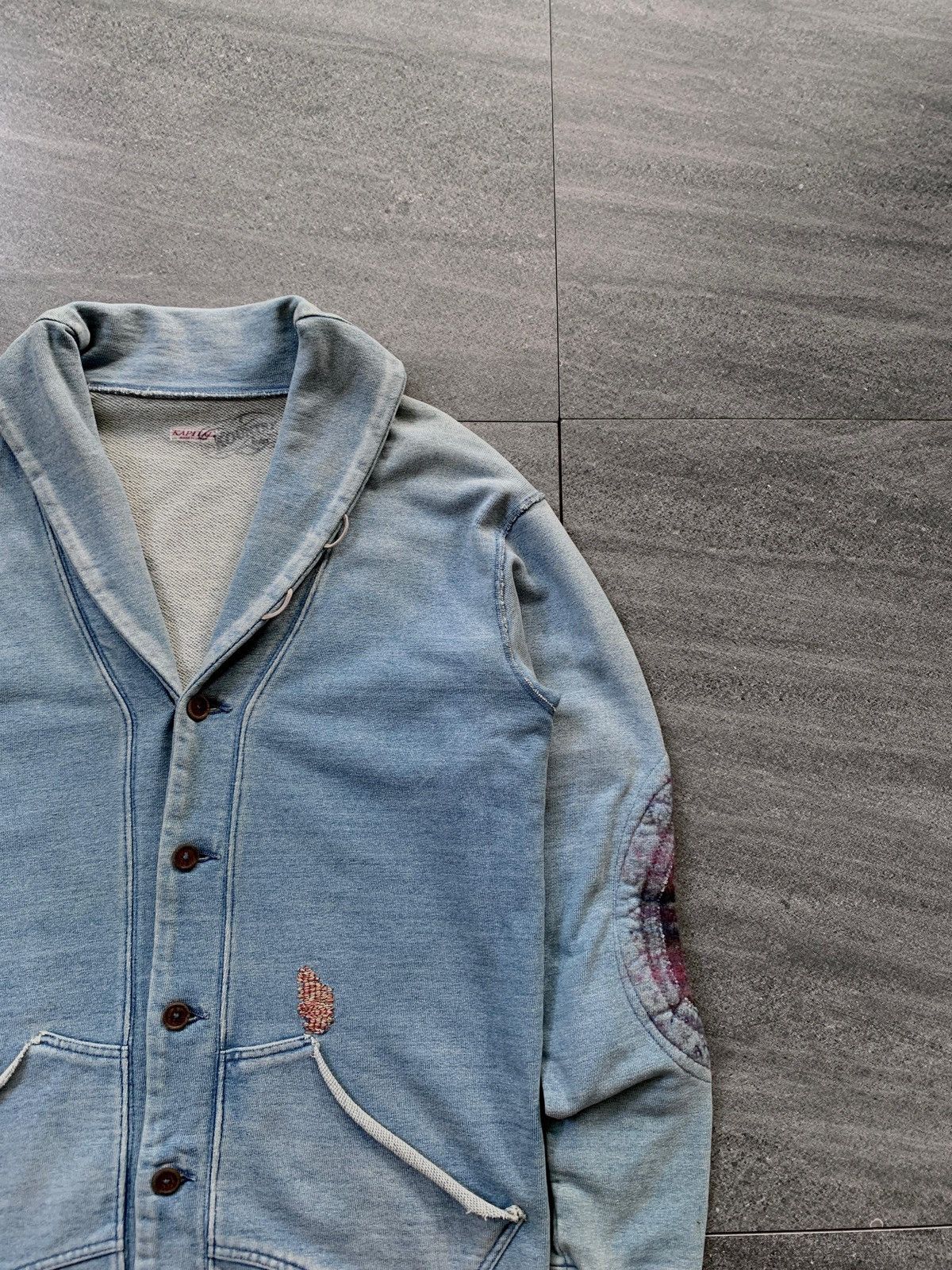Kapital Kountry FREE TAX! Distressed Elbow Patch Denim Jacket Size US M / EU 48-50 / 2 - 3 Thumbnail