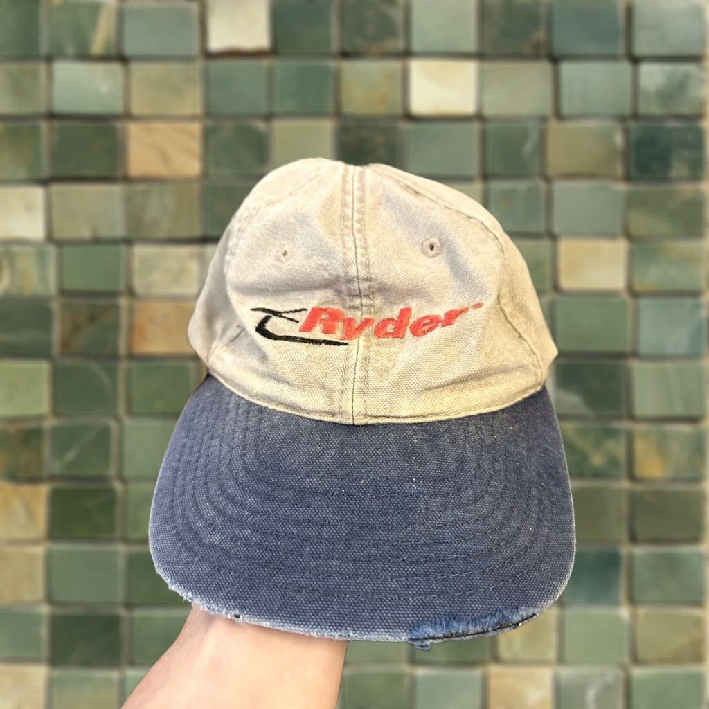 Vintage VINTAGE Ryder Hat Adjustable Blue Mens Size ONE SIZE - 1 Thumbnail