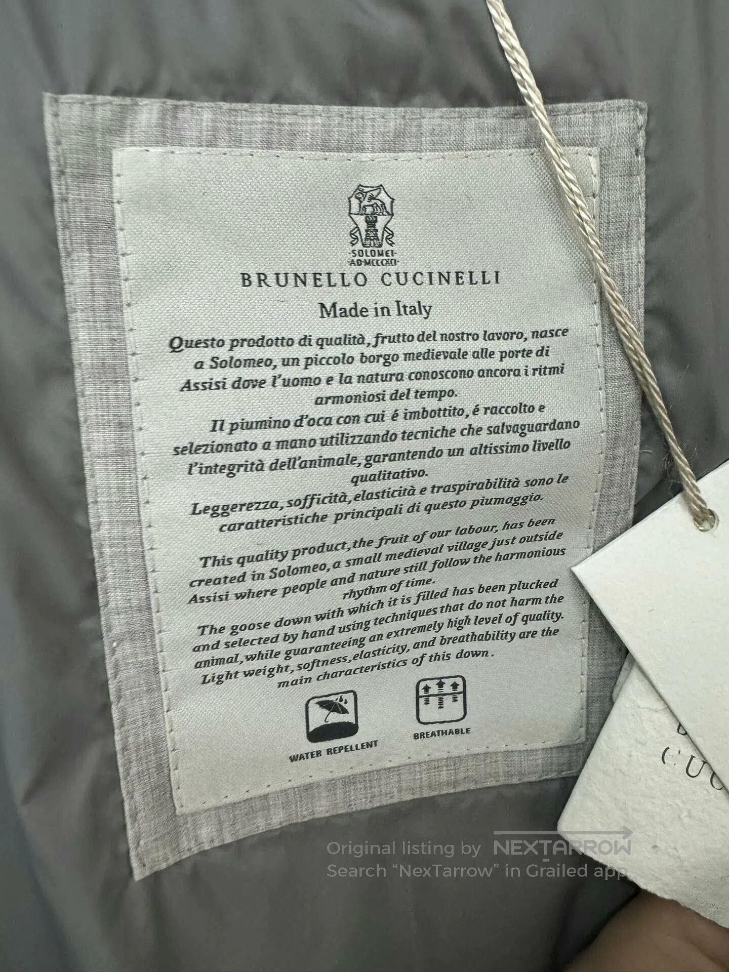 Brunello Cucinelli Brunello Cucinelli Men's Down Jacket. Size US M / EU 48-50 / 2 - 7 Thumbnail