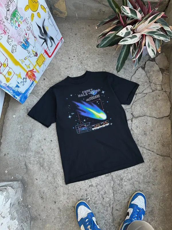 Japanese Brand Space T-shirt Acid Drugs Psychedelic weed lsd techno tee Size US L / EU 52-54 / 3 - 2 Thumbnail