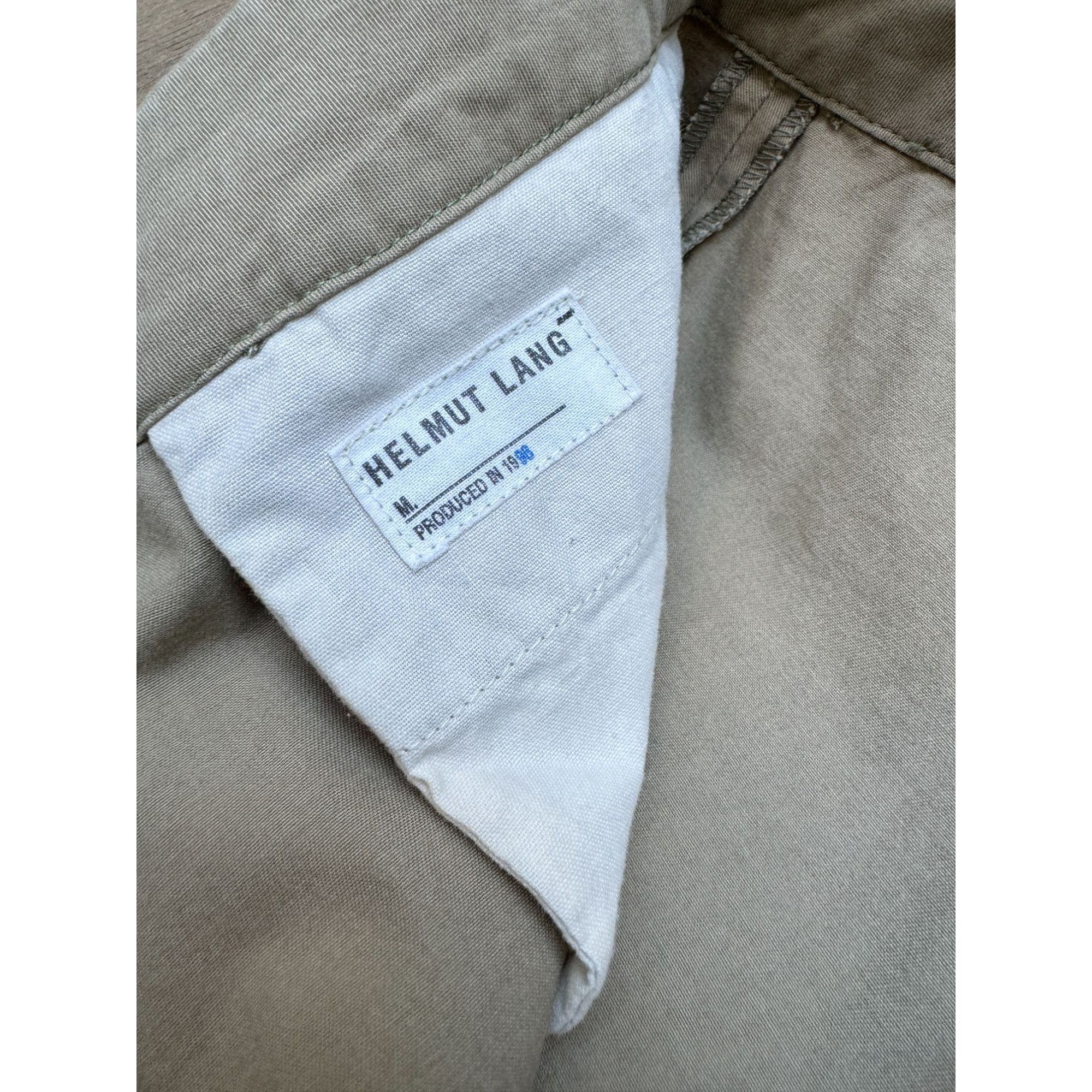 Helmut Lang Light Beige Cotton Trousers Size 30" / US 8 / IT 44 - 8 Thumbnail