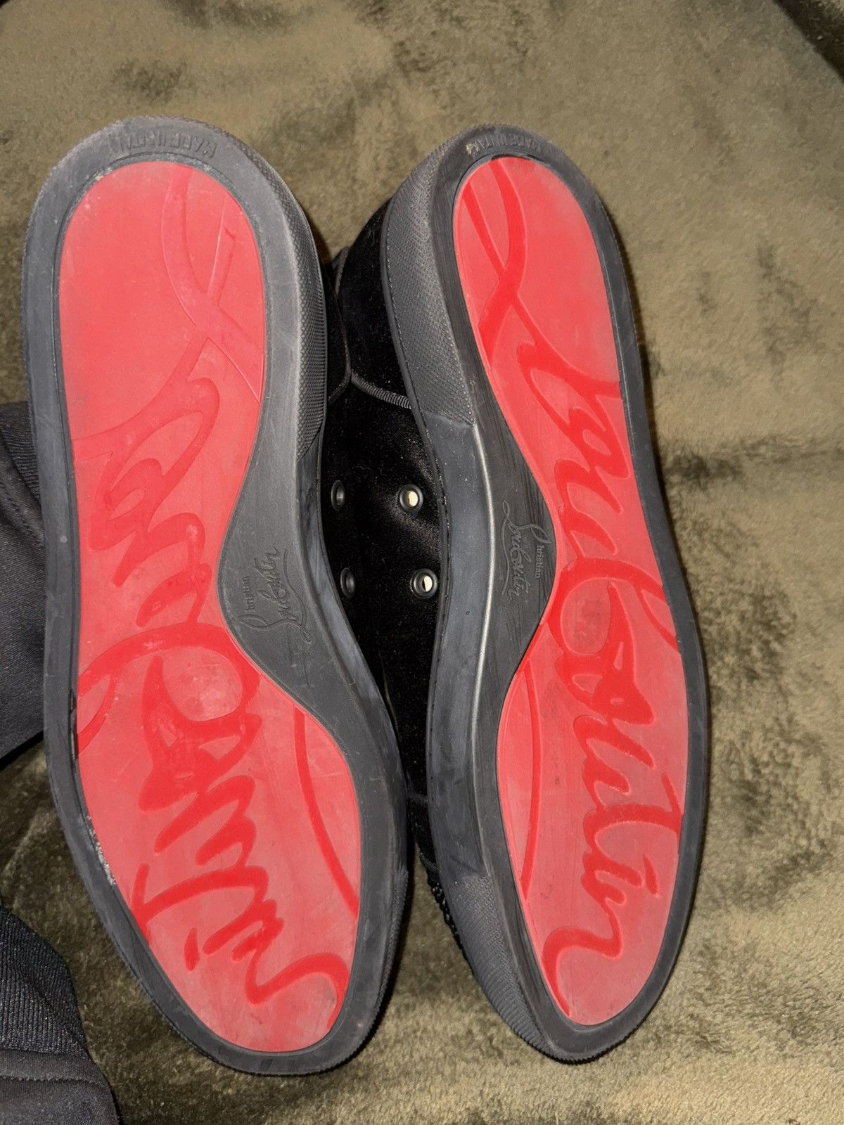 Christian Louboutin Louboutin Louis J Strass Orlato Flat Satin/GG Size US 9 / EU 42 - 7 Thumbnail