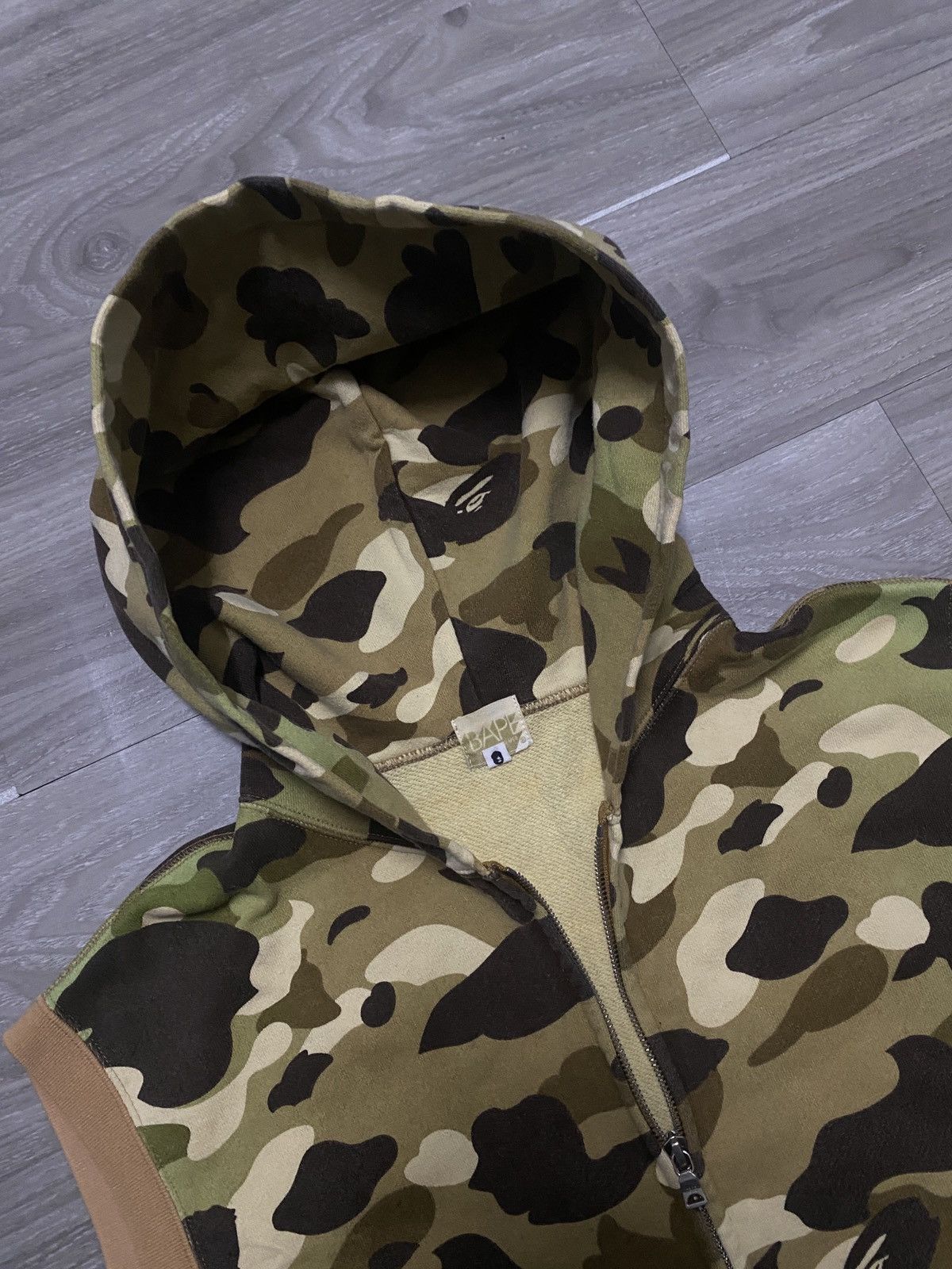 Bape NIGO ERA - BAPE VEST HOODIE ZIP UP BROWN CAMO OG TAG VINTAGE Size US L / EU 52-54 / 3 - 2 Thumbnail