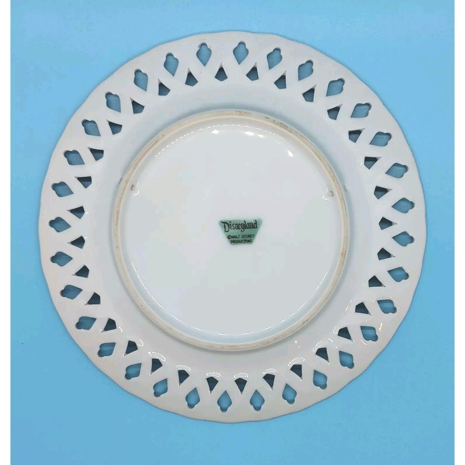Disney VINTAGE* Disneyland Productions Plate 1960s Castle Porcelain Size ONE SIZE - 3 Thumbnail