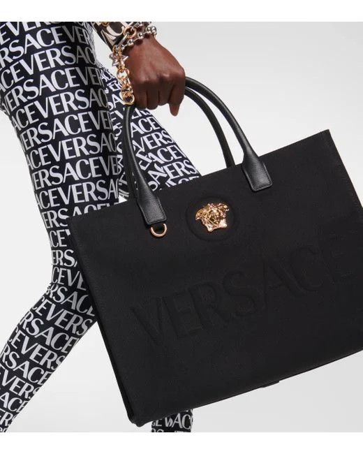 Versace o1s22i1n1024 Size: OS / La Medusa Tote Bag in Black Size ONE SIZE - 3 Thumbnail