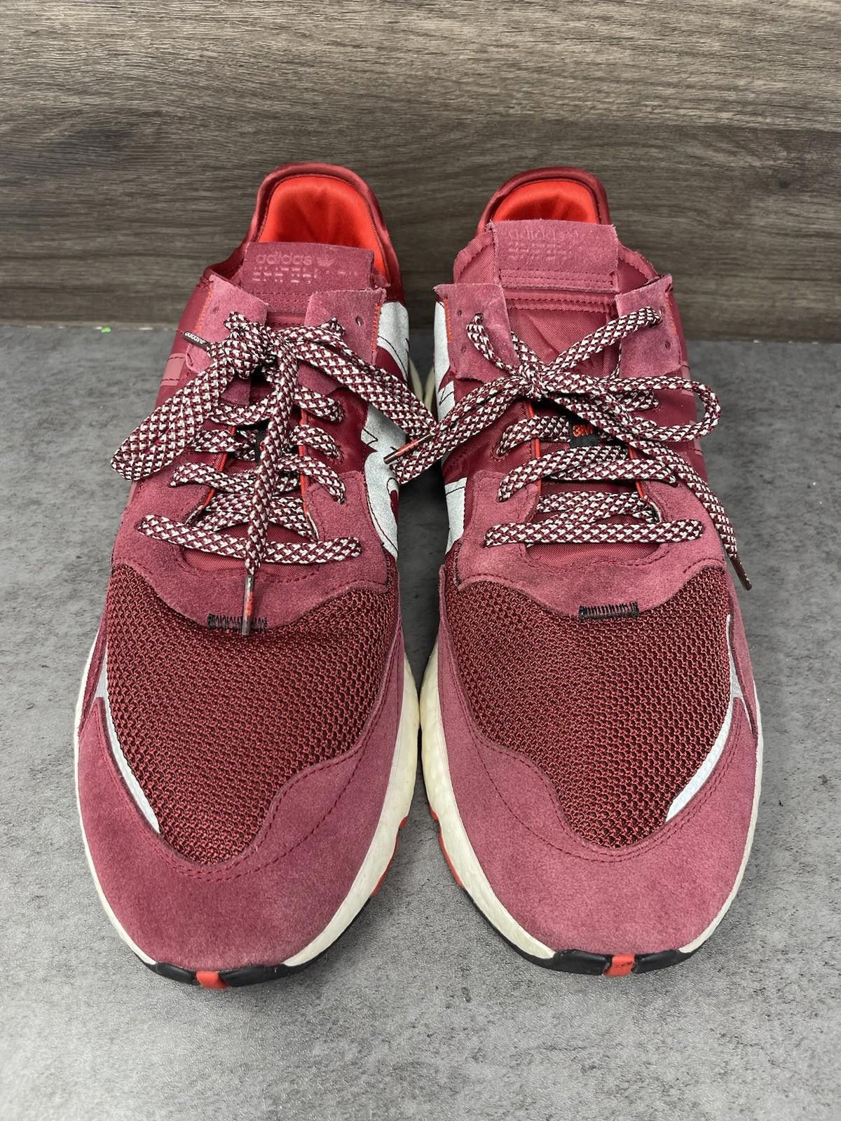 Adidas Adidas Nite Jogger Shoes Mens Size 14 Red Boost 3M Size US 14 / EU 47 - 3 Thumbnail
