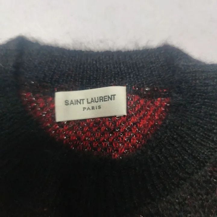 Saint Laurent Paris Yves Saint Laurent Heart Pattern Knit Sweater-2507 Size US S / EU 44-46 / 1 - 2 Thumbnail