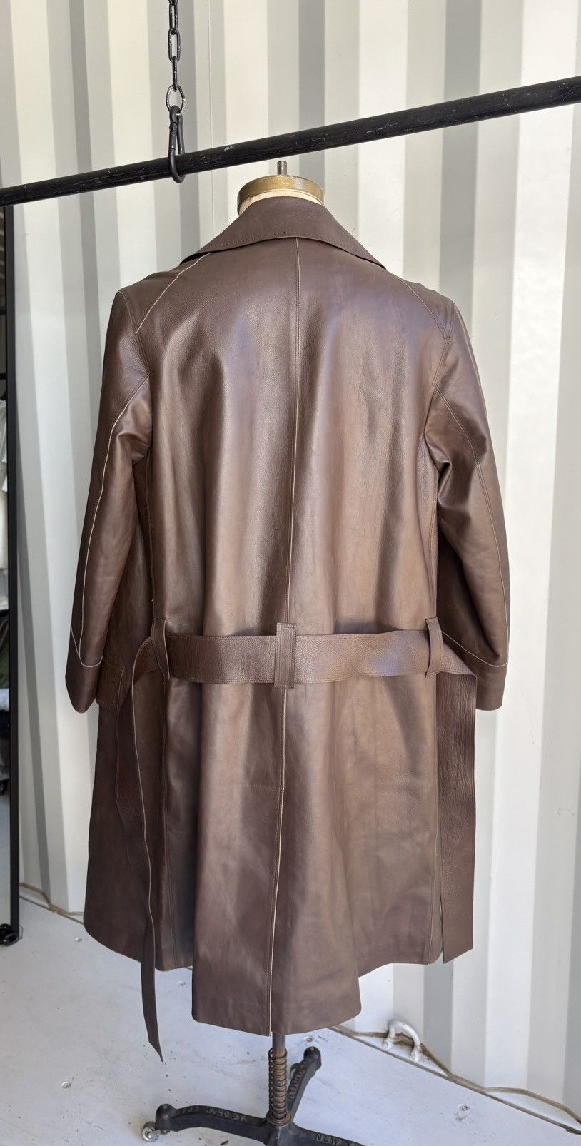 Gucci Gucci Tom Ford Era Leather Coat Size US XL / EU 56 / 4 - 5 Thumbnail