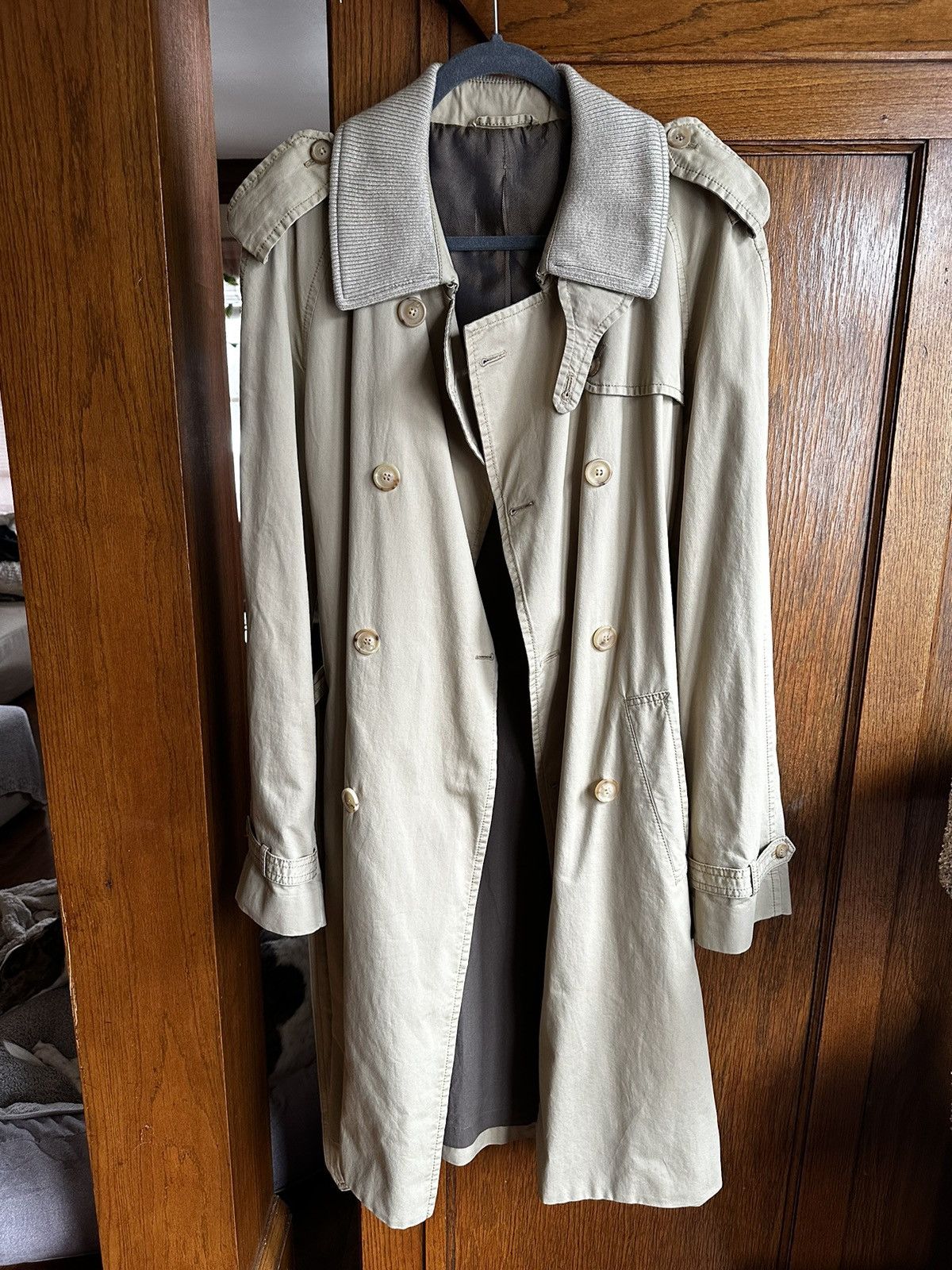 image of Maison Margiela Belted Trenchcoat in Beige, Men's (Size Medium)