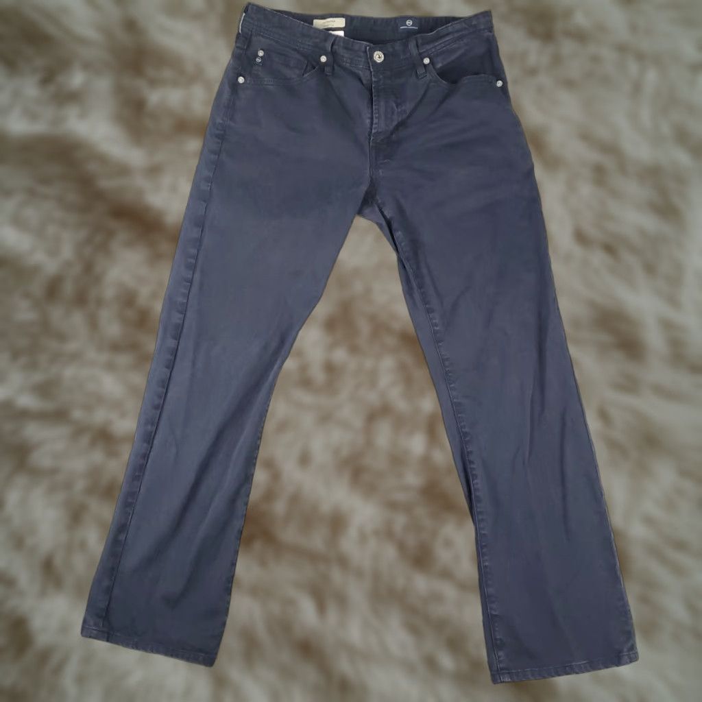 Vintage VINTAGE AG Adriano Goldschmied Jeans Mens 31x28 Straight Leg Blue Cotton Pants Size US 31 - 1 Thumbnail