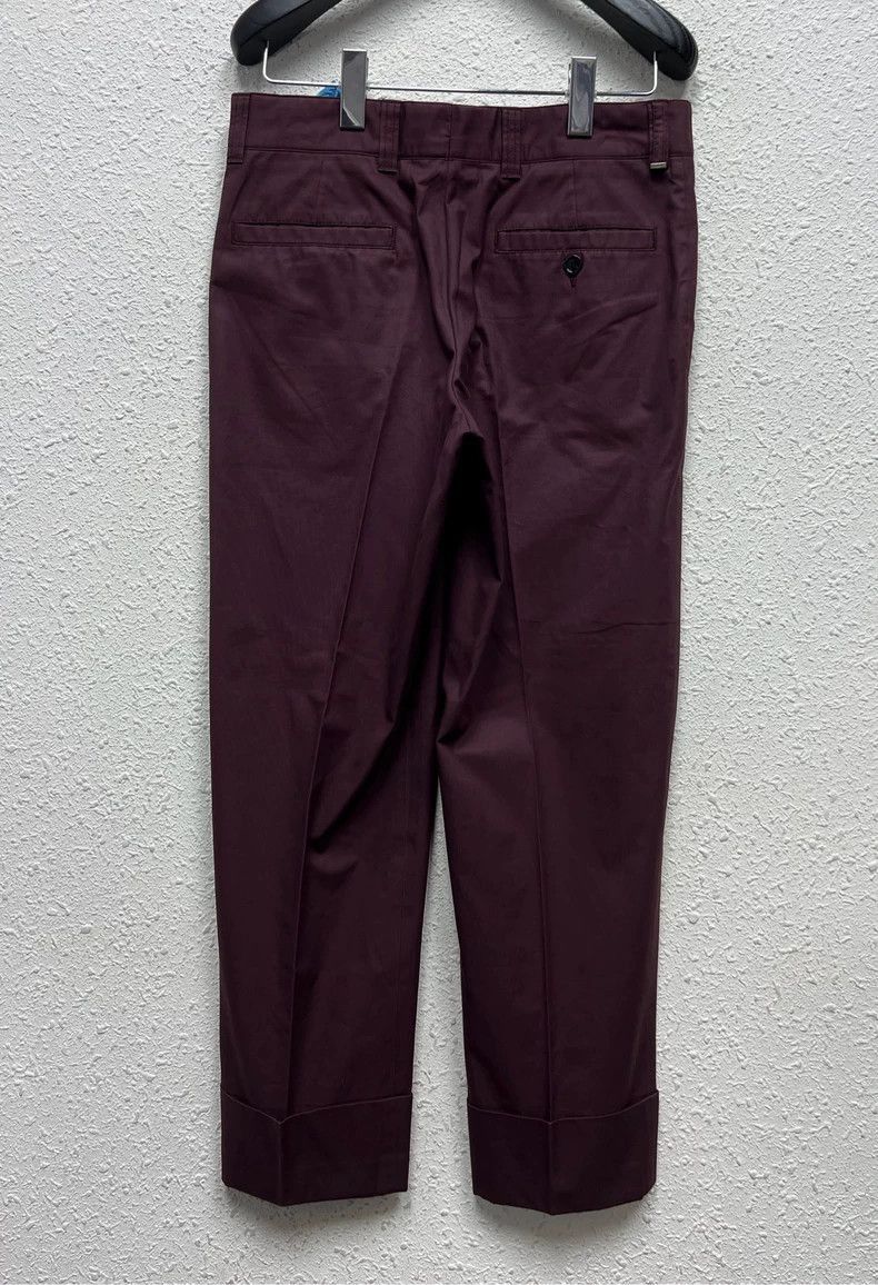 Dior DIOR Burgundy Suit Pants Size 44-2506 Size 41" - 2 Thumbnail