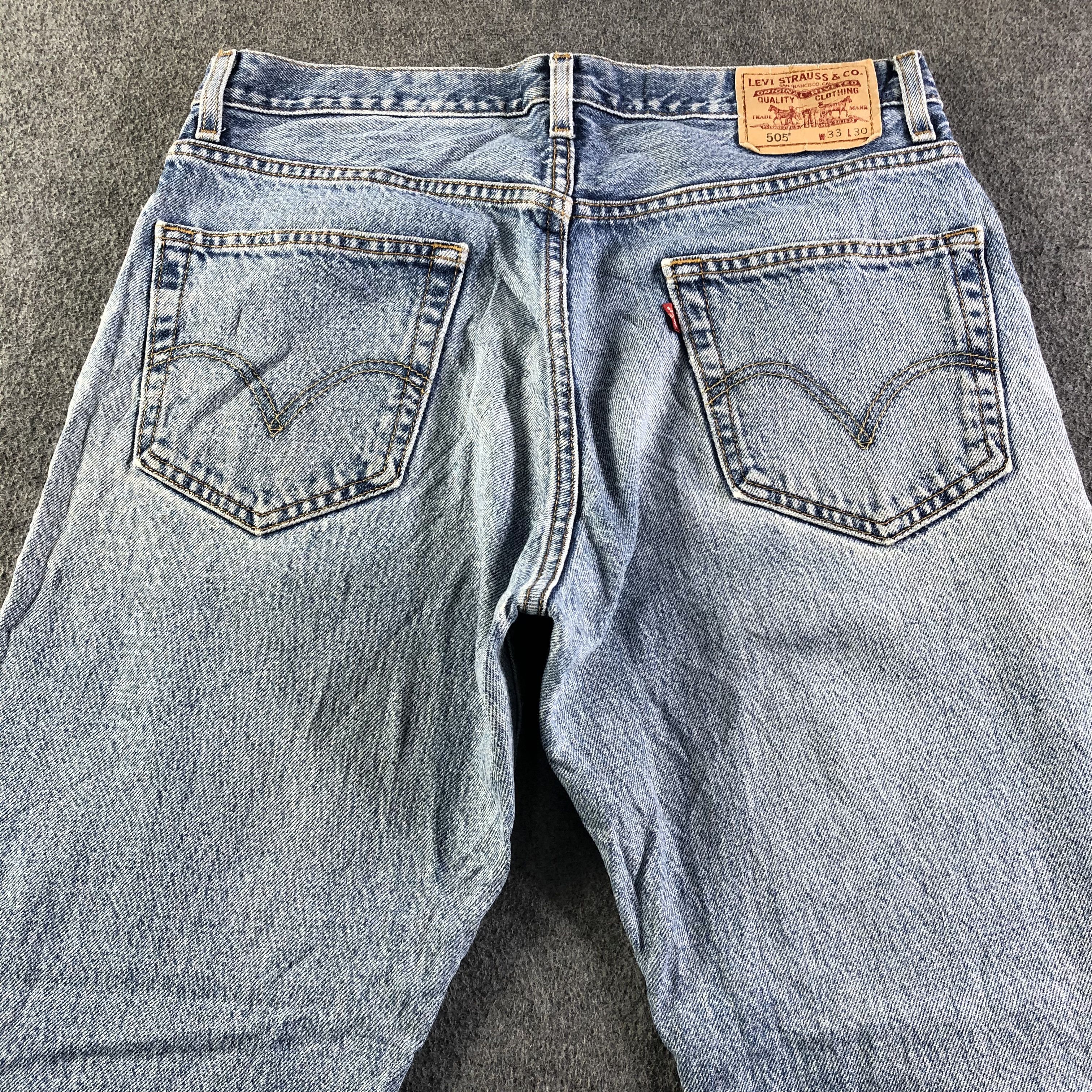 Levi's Vintage Light Wash Levis 505 Jeans-J4117 Size US 33 - 4 Thumbnail