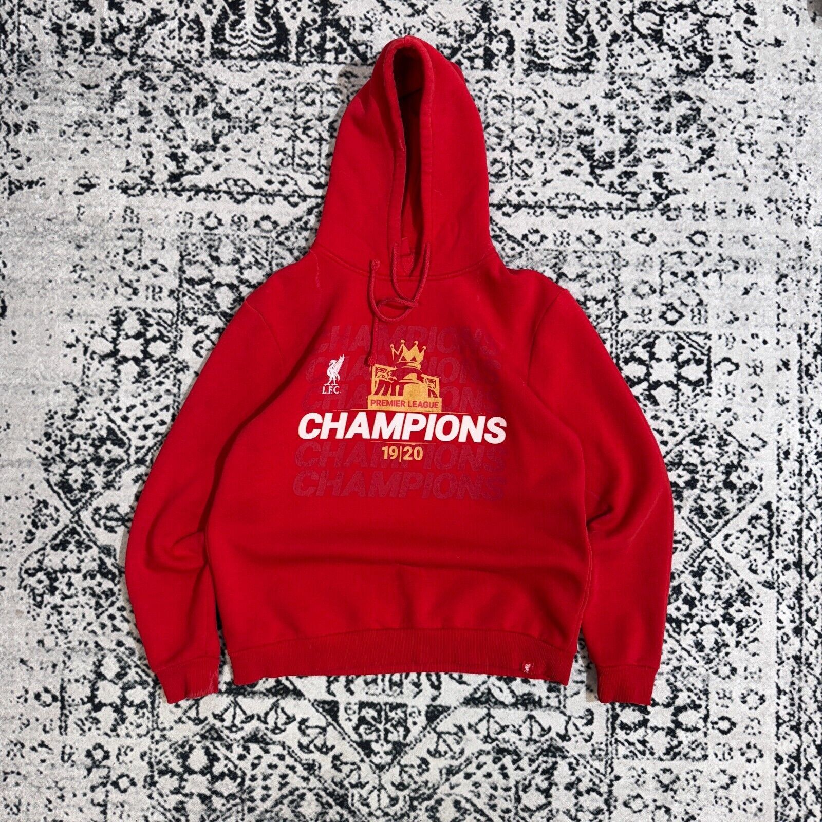Vintage Vintage Red Cotton Hoodie Size L Liverpool FC Y2K Soccer Size US L / EU 52-54 / 3 - 1 Thumbnail